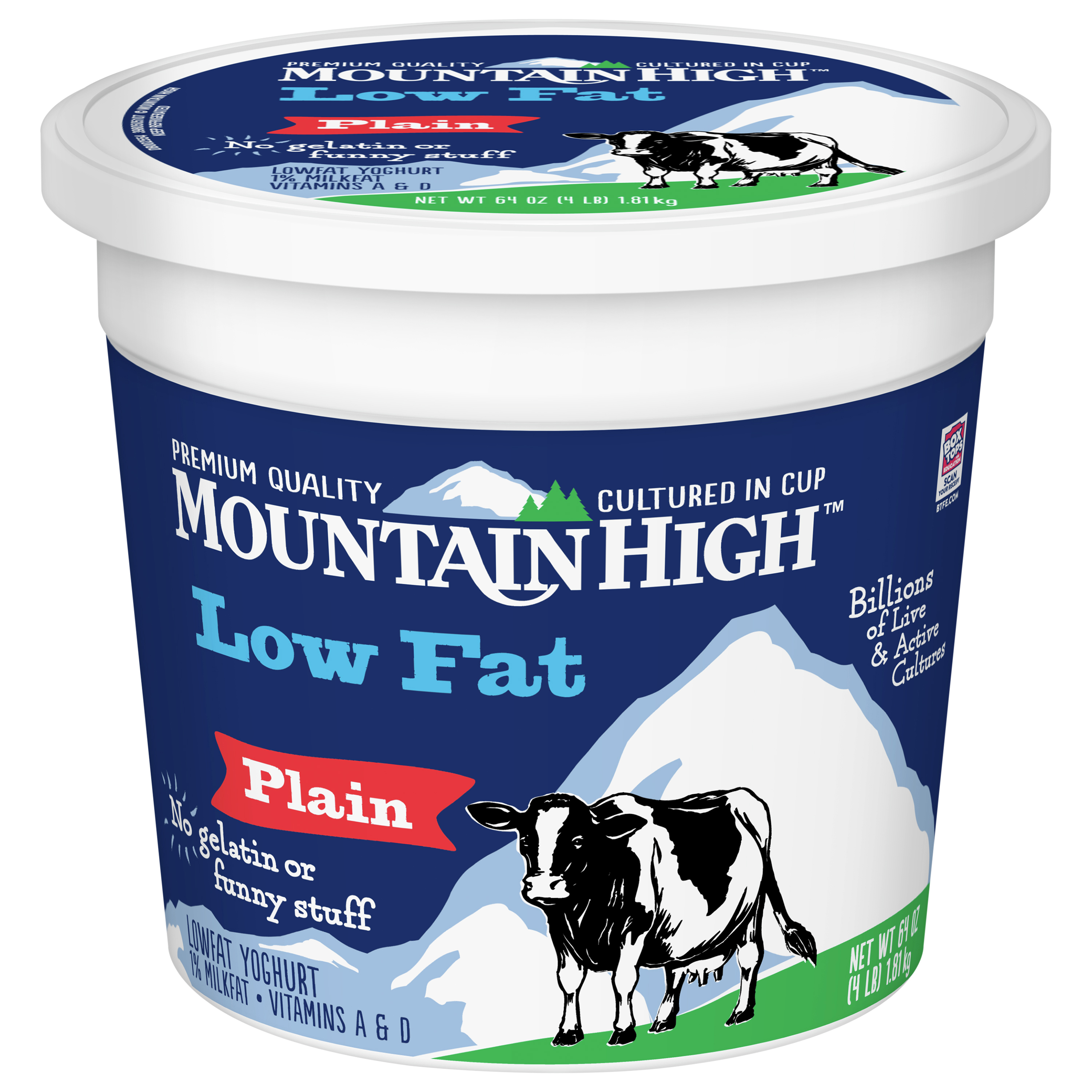 Yoghurt, Low Fat, Plain