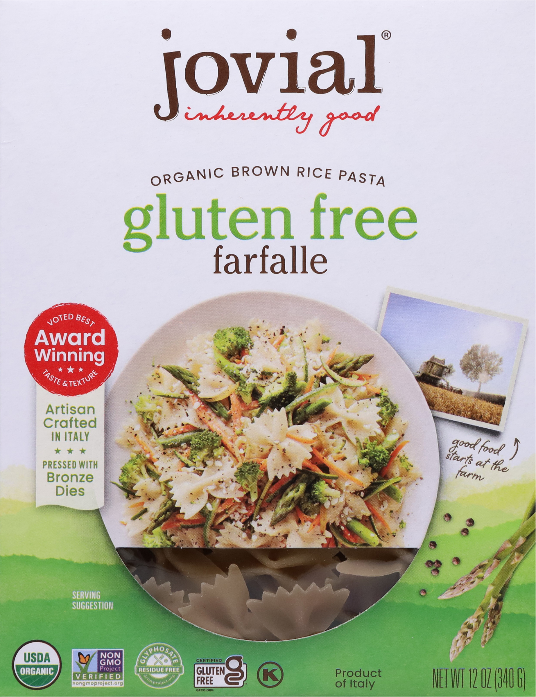 Farfalle, Organic, Brown Rice, Pasta