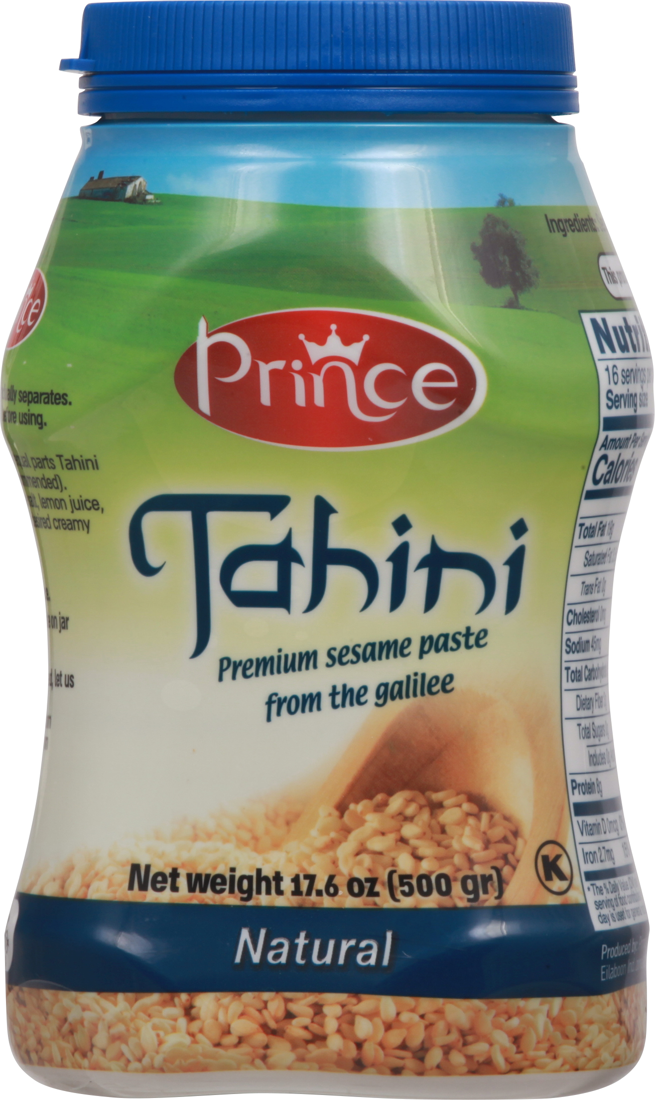 Tahini, Natural