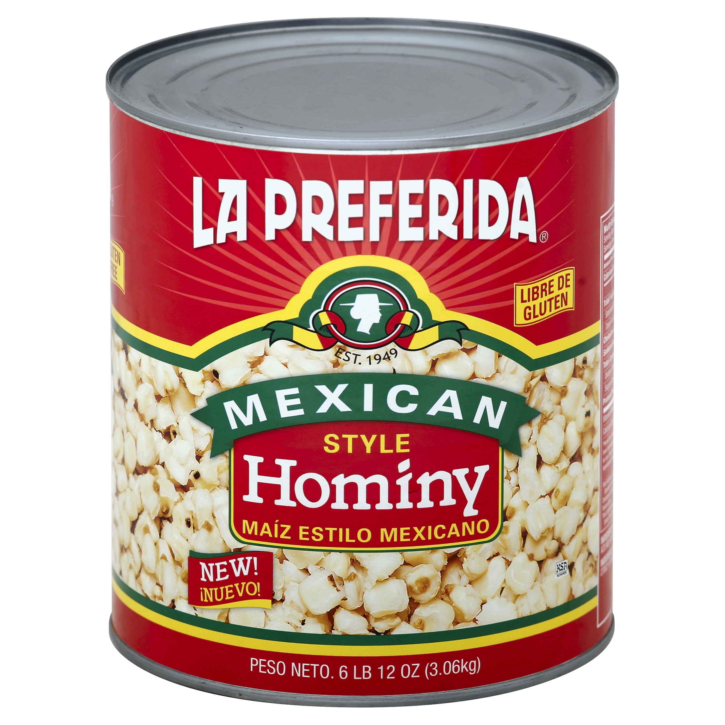 La Preferida Hominy 108 Oz