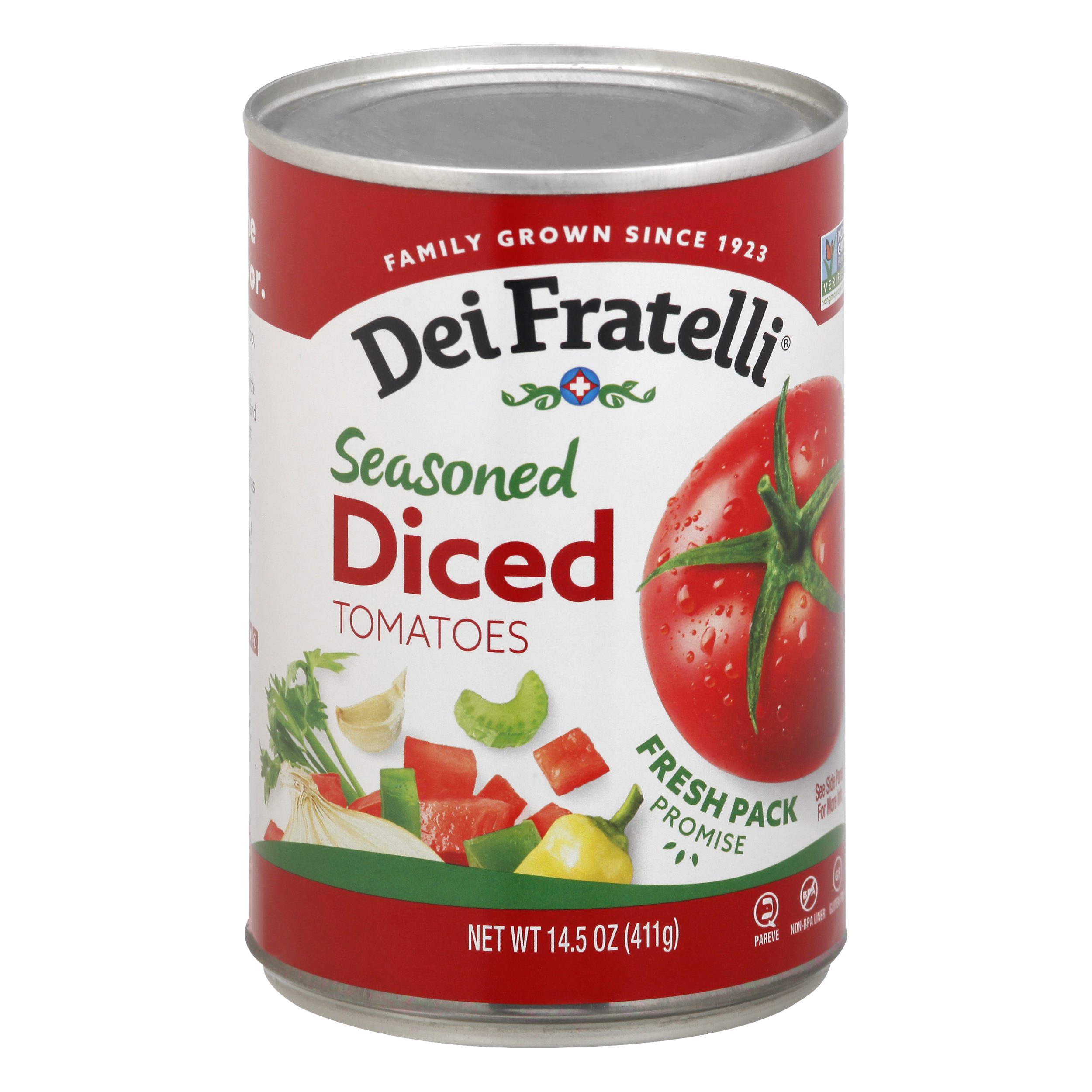 Dei Fratelli Seasoned Diced Tomatoes 14.5 Oz