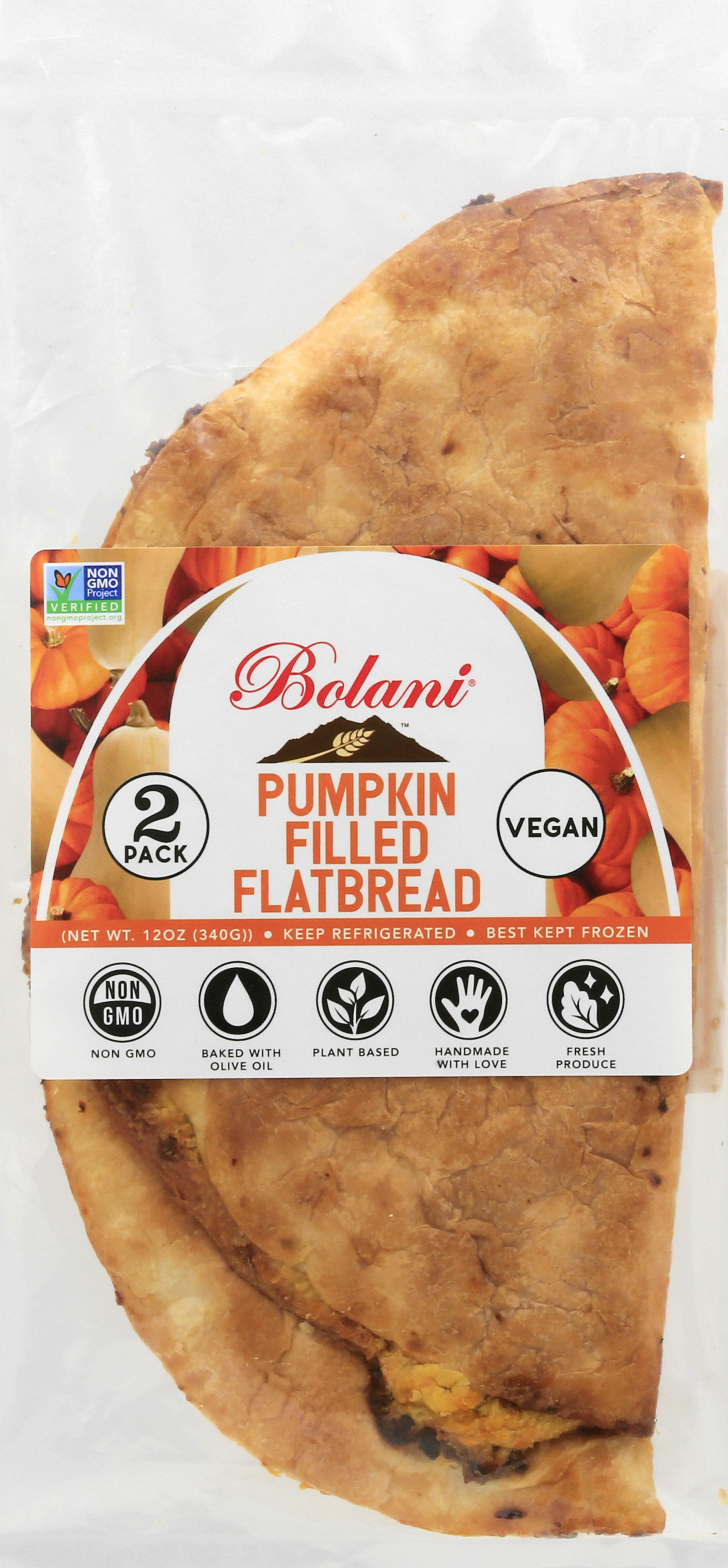 Flatbread, Pumpkin Filled, 2 Pack