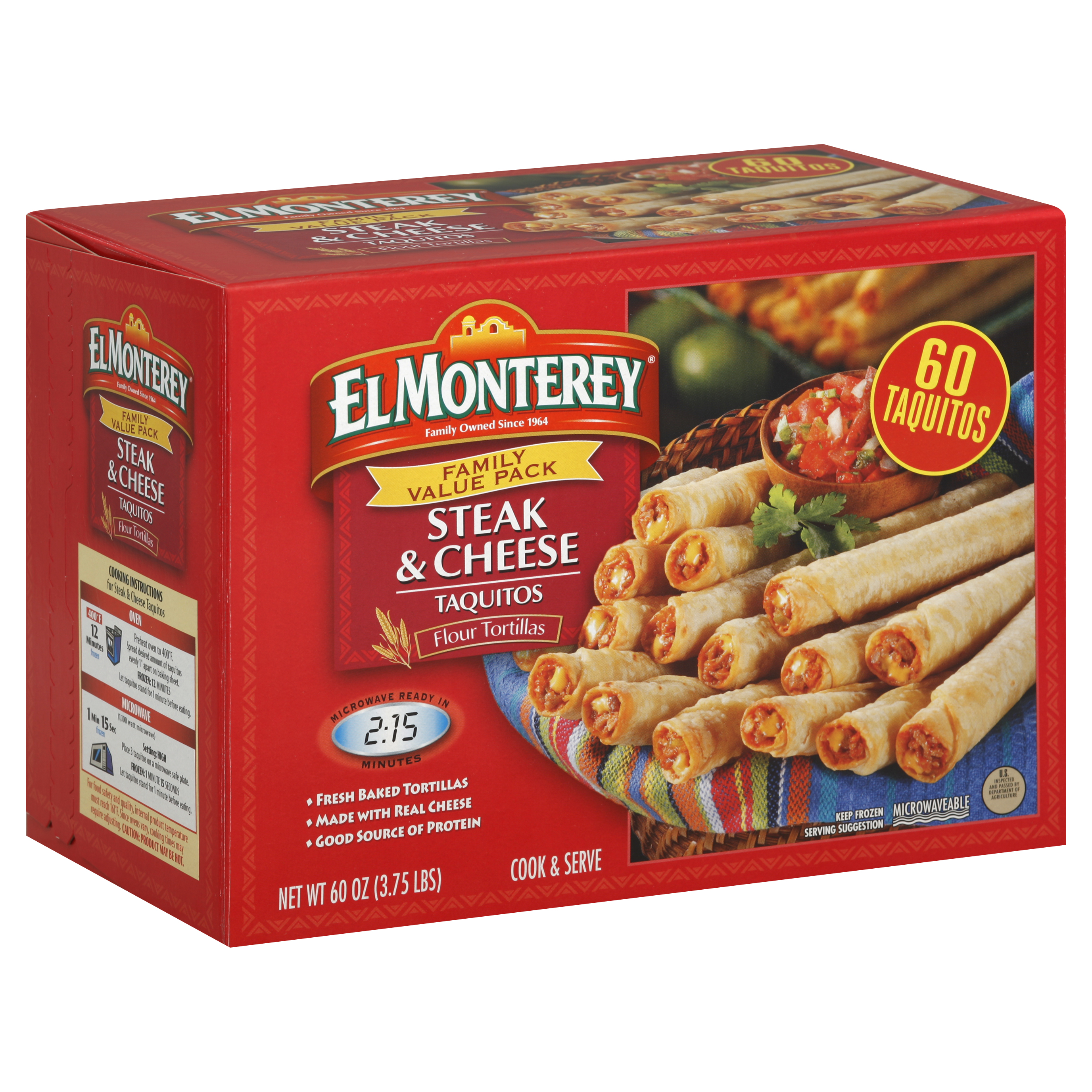 El Monterey Taquitos 60 Ea