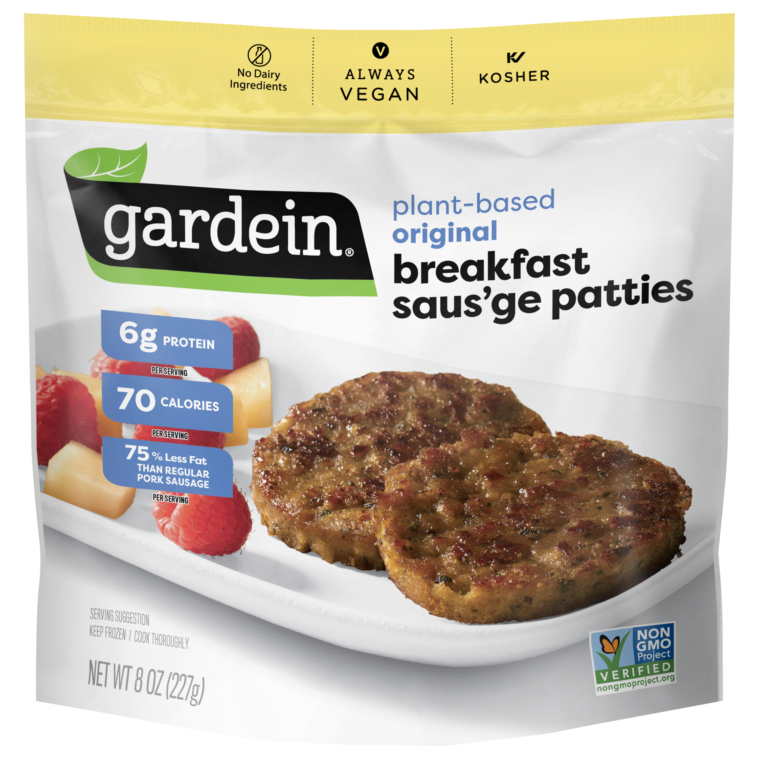 Saus'ge Patties, Breakfast, Plant-Based, Original