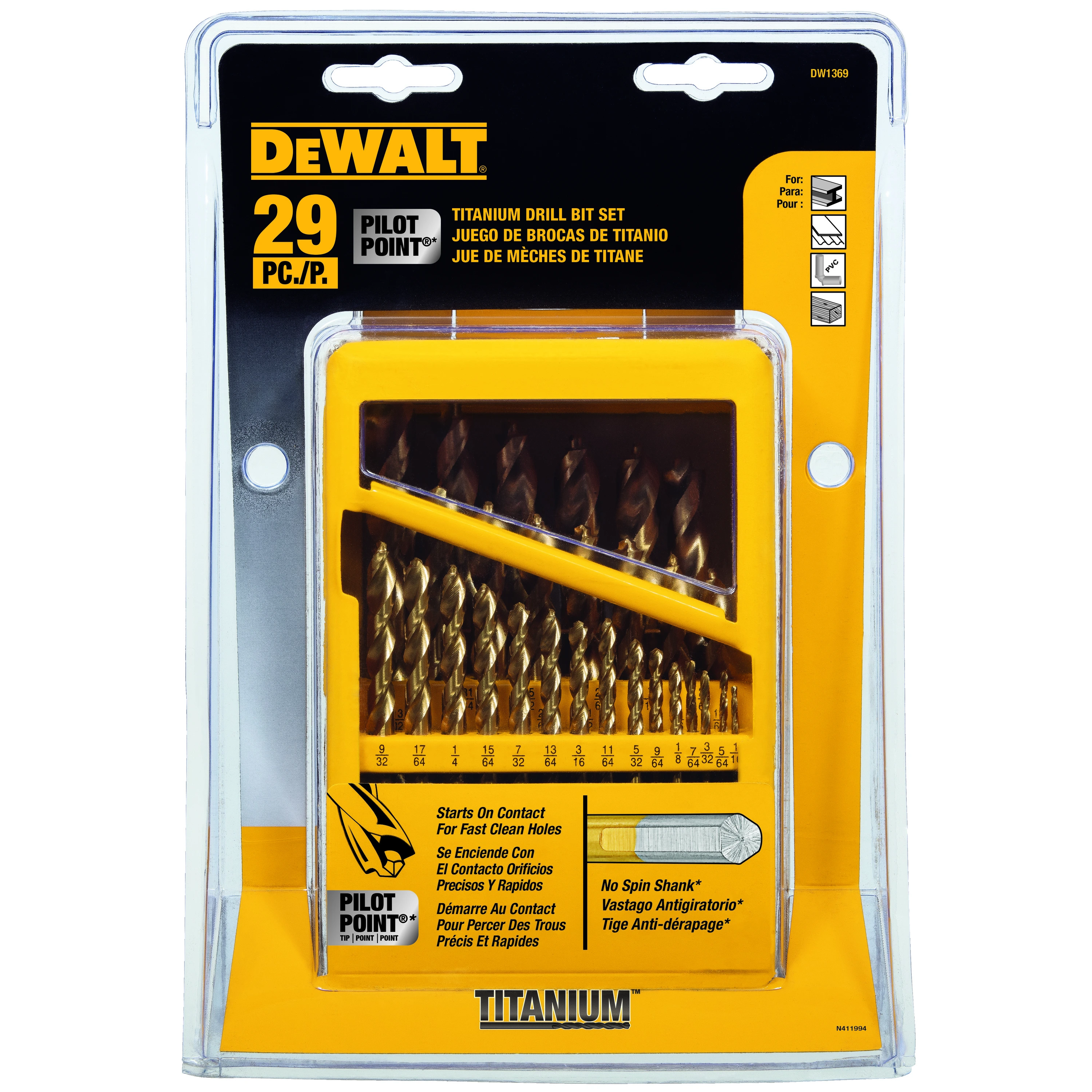 DEWALT 29Pc Titanium Pp Drill Bit Set