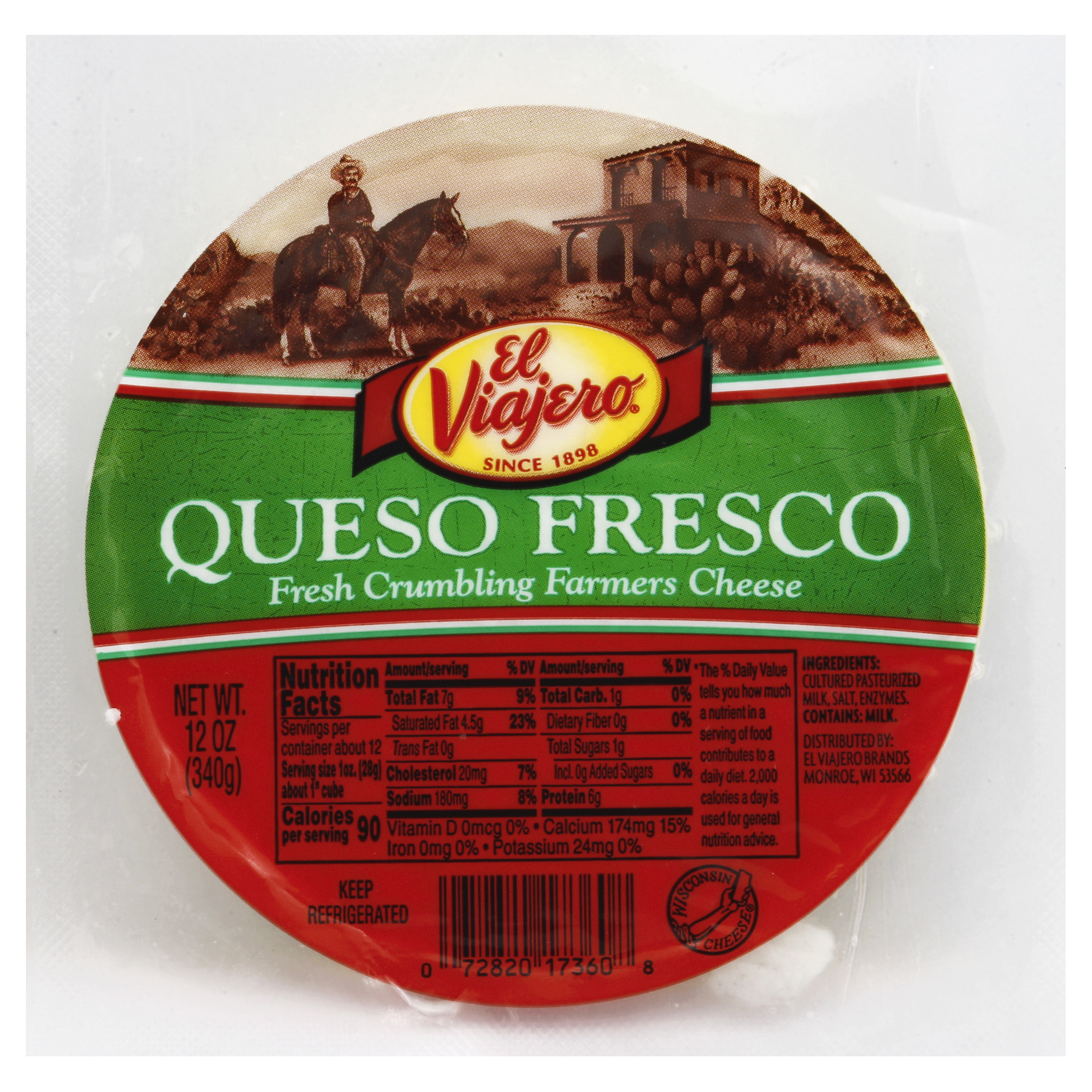 El Viajero Cheese 12 Oz