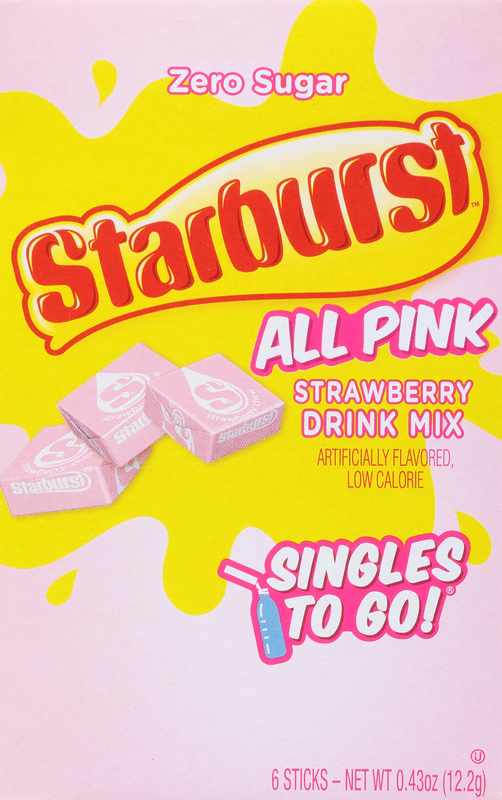 Starburst Strawberry Singles To Go 6ct