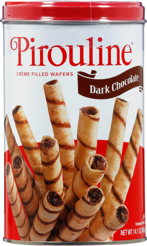 Pirouline Creme  Filled Wafers Dark Chocolate 14.1 oz. Tin/#050314
