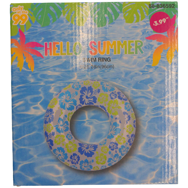 Summer Inflatable Swim Ring 37 in