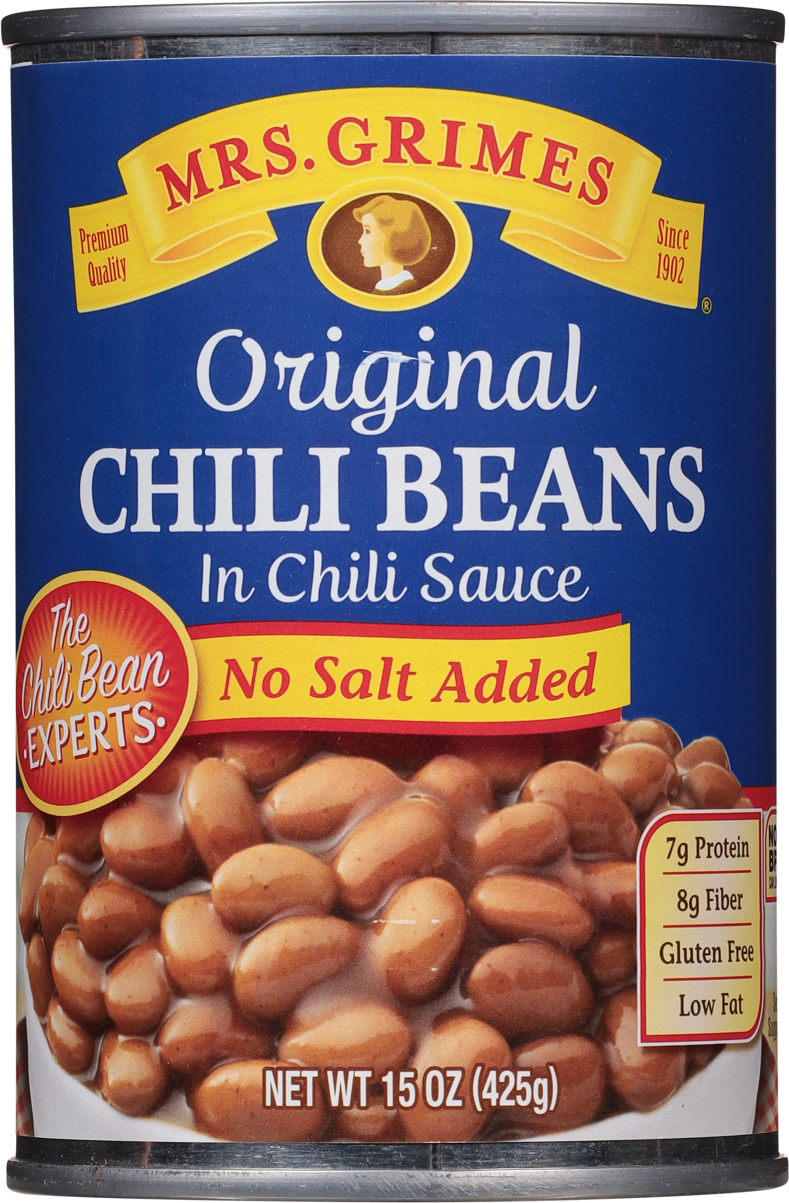 Chili Beans, No Salt Added, Original