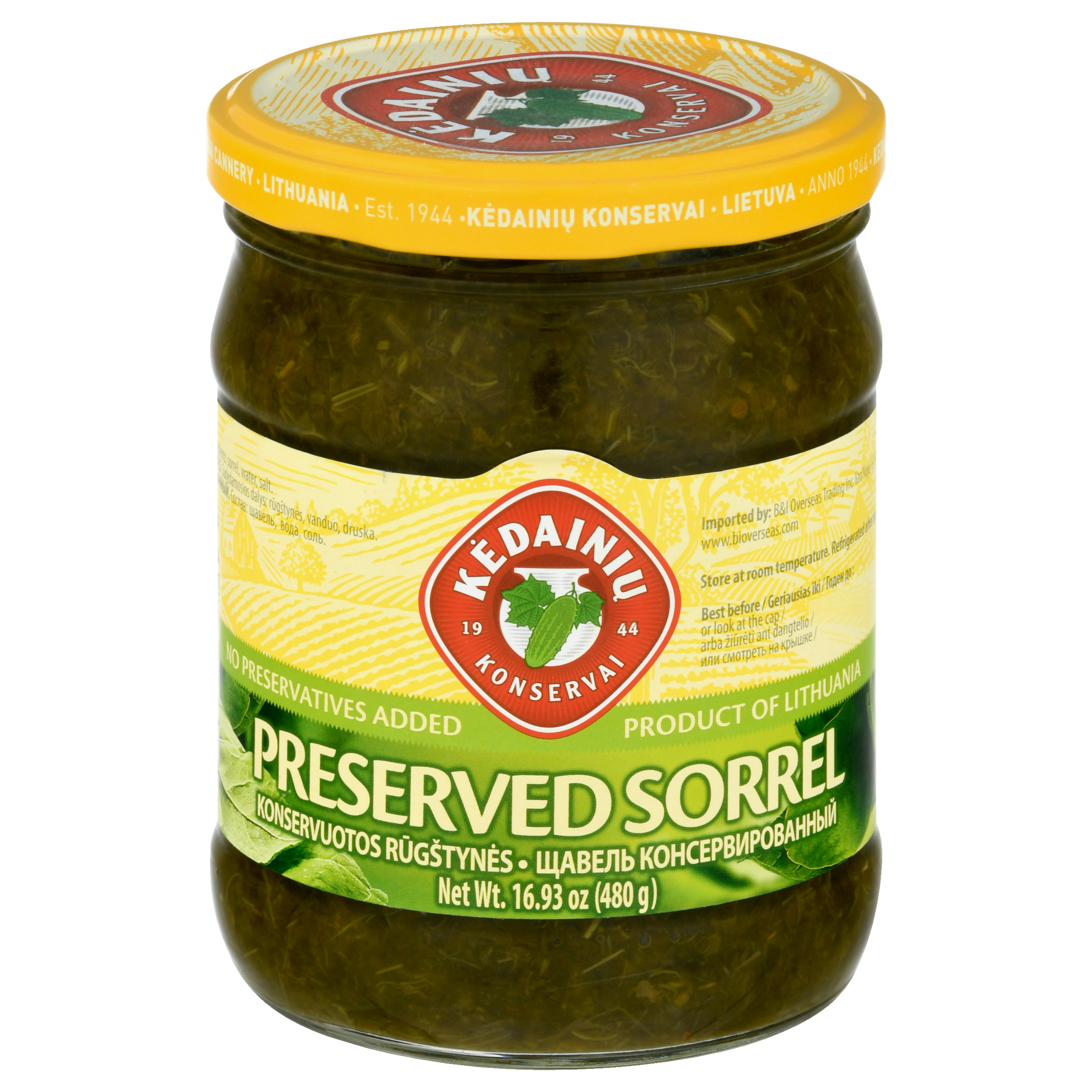 Kedainiu Konservai Preserved Sorrel 16.93 Oz