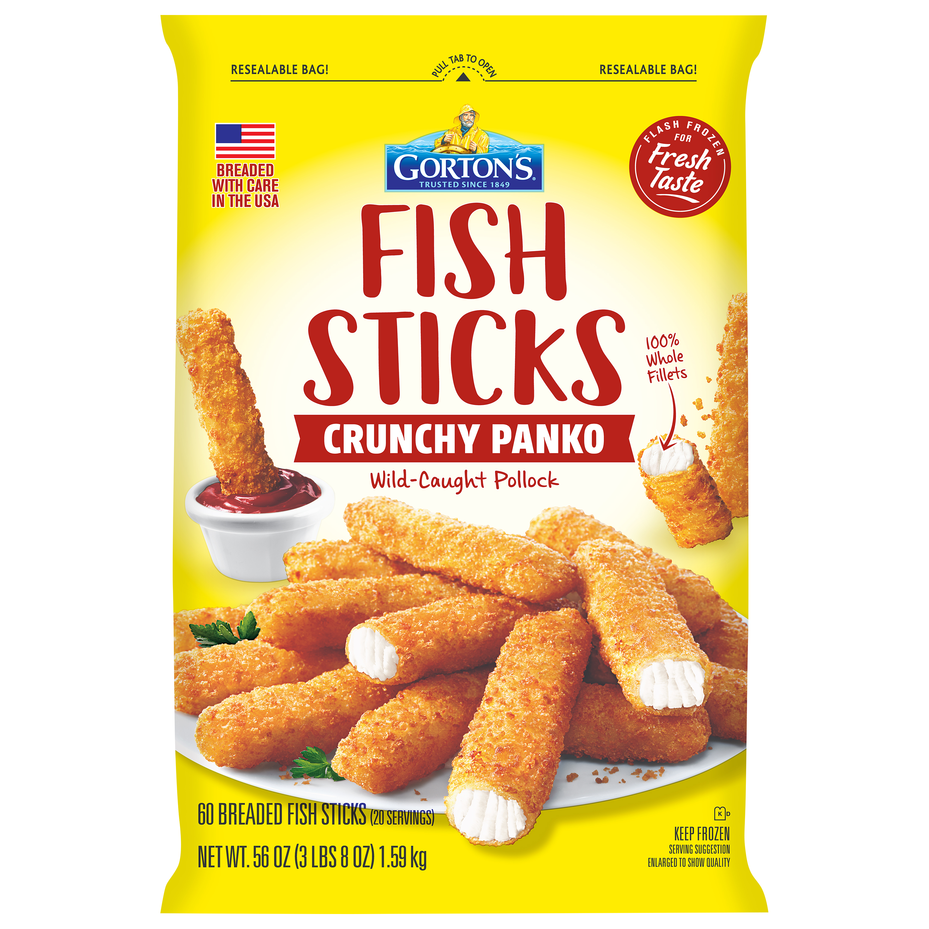 Fish Sticks, Crunchy Panko