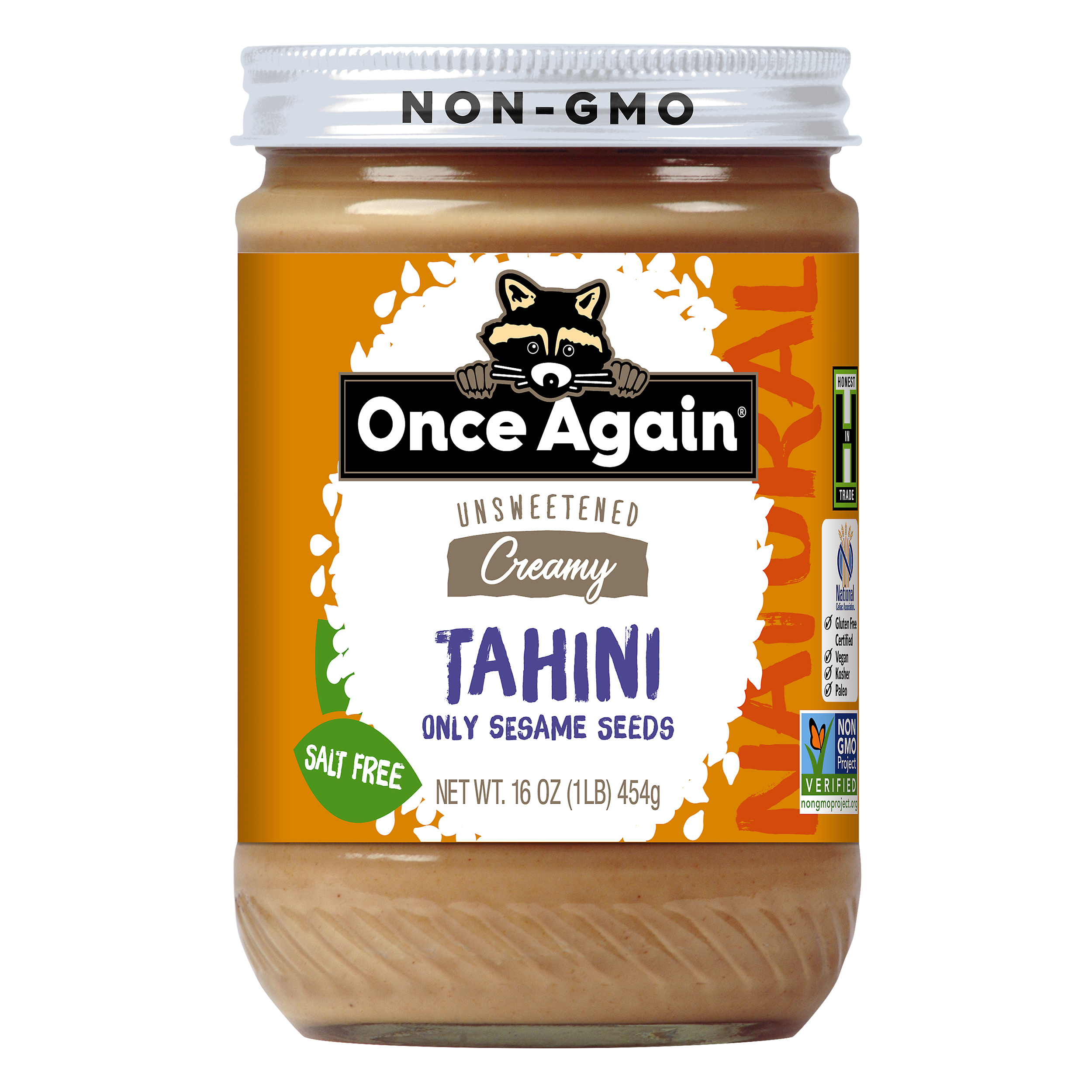 Once Again Natural Creamy Unsweetened Unsweetened Tahini 16 Oz
