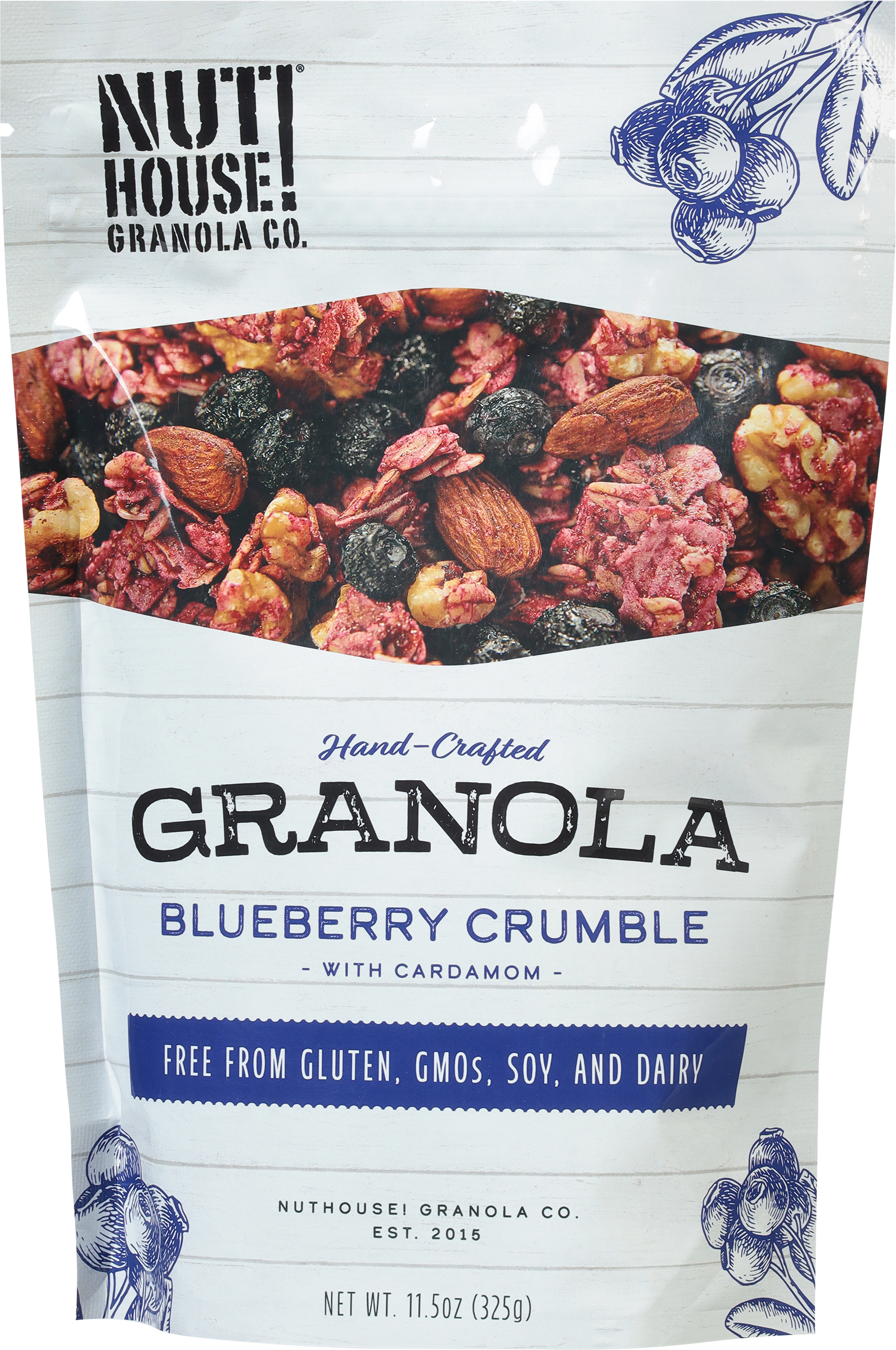 Granola, Hand-Crafted, Blueberry Crumble