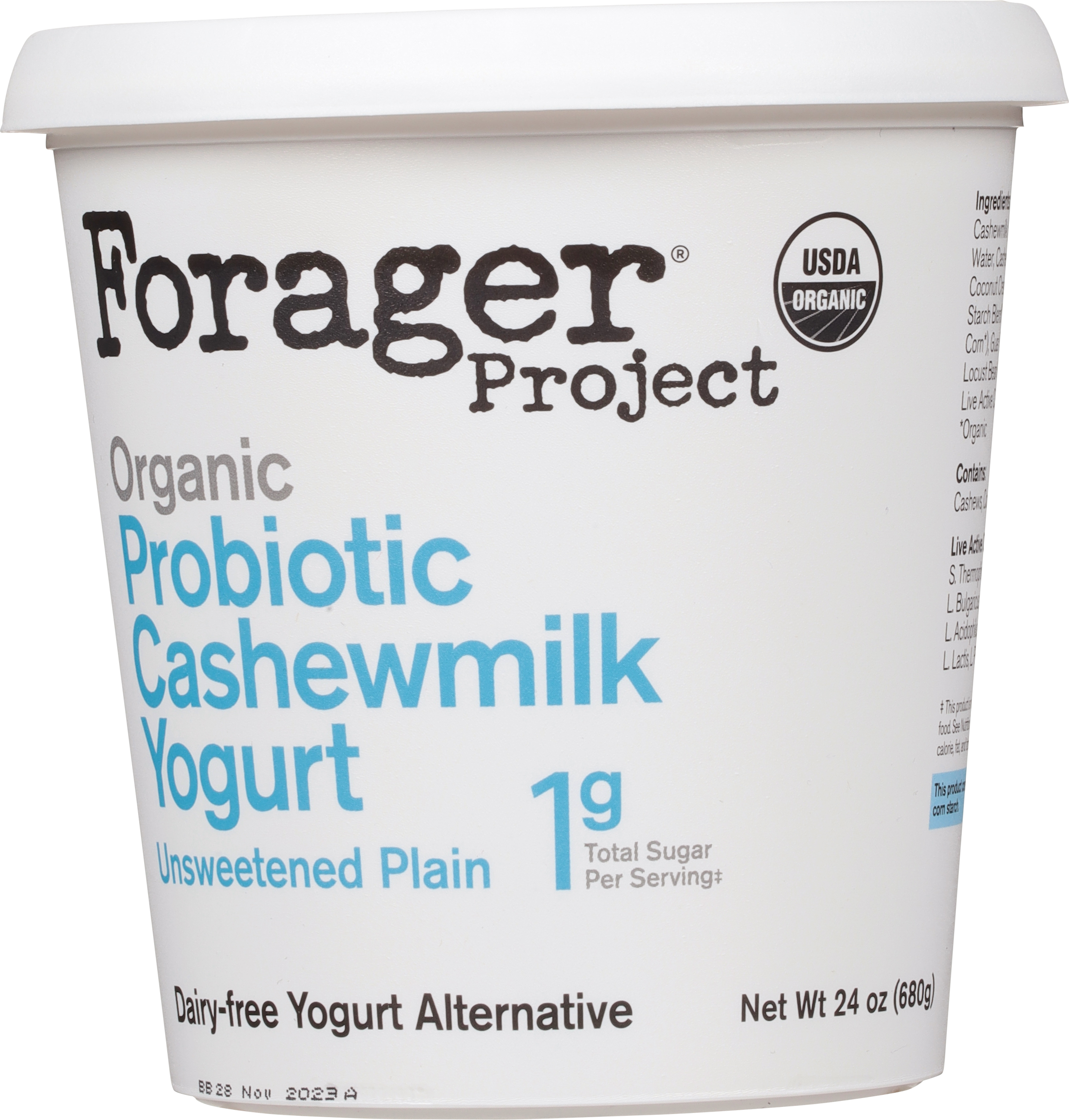 Cashewmilk Yogurt, Dairy-Free, Organic, Unsweetened Plain, Probiotic
