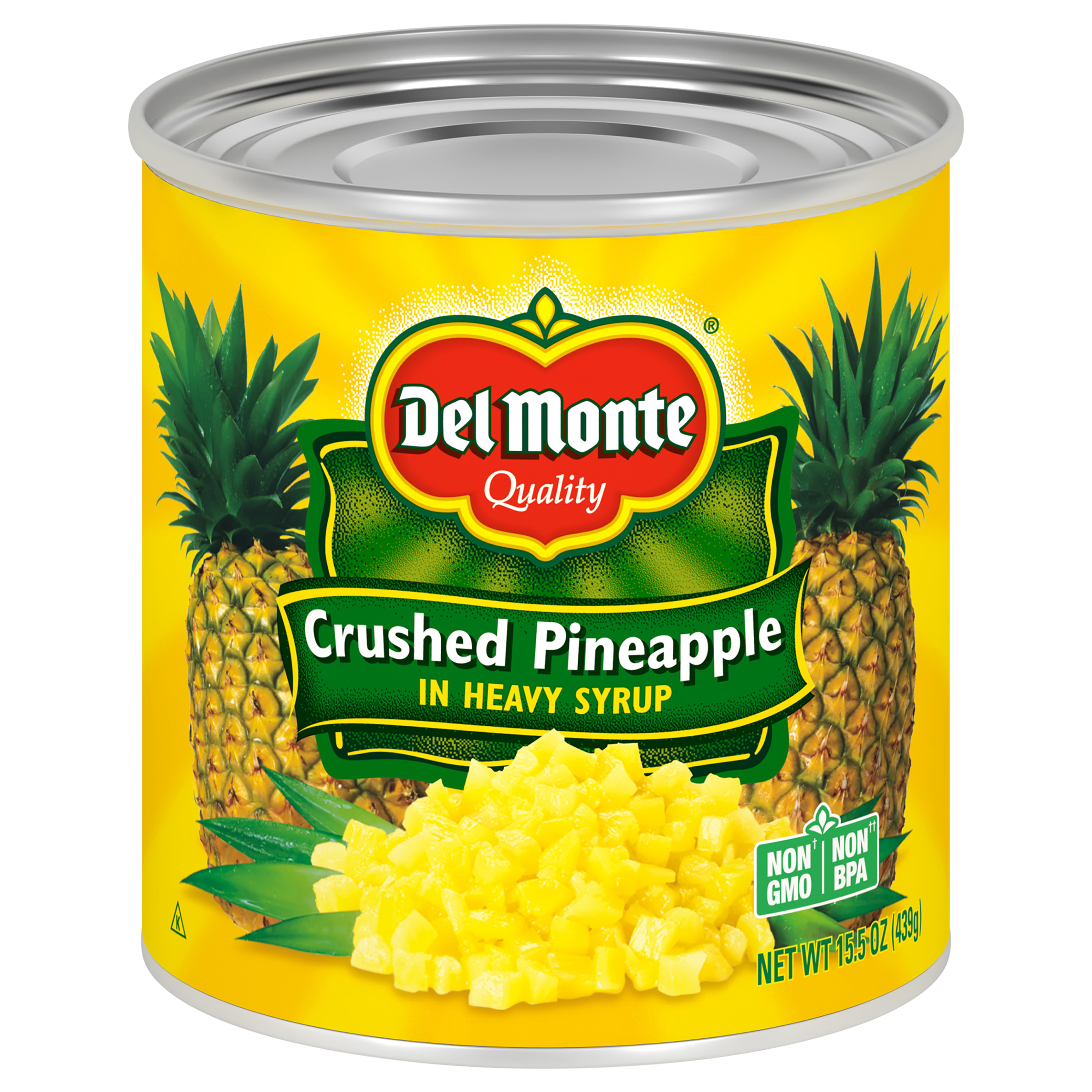 Del Monte Crushed Pineapple In Heavy Syrup 15.5 Oz Can
