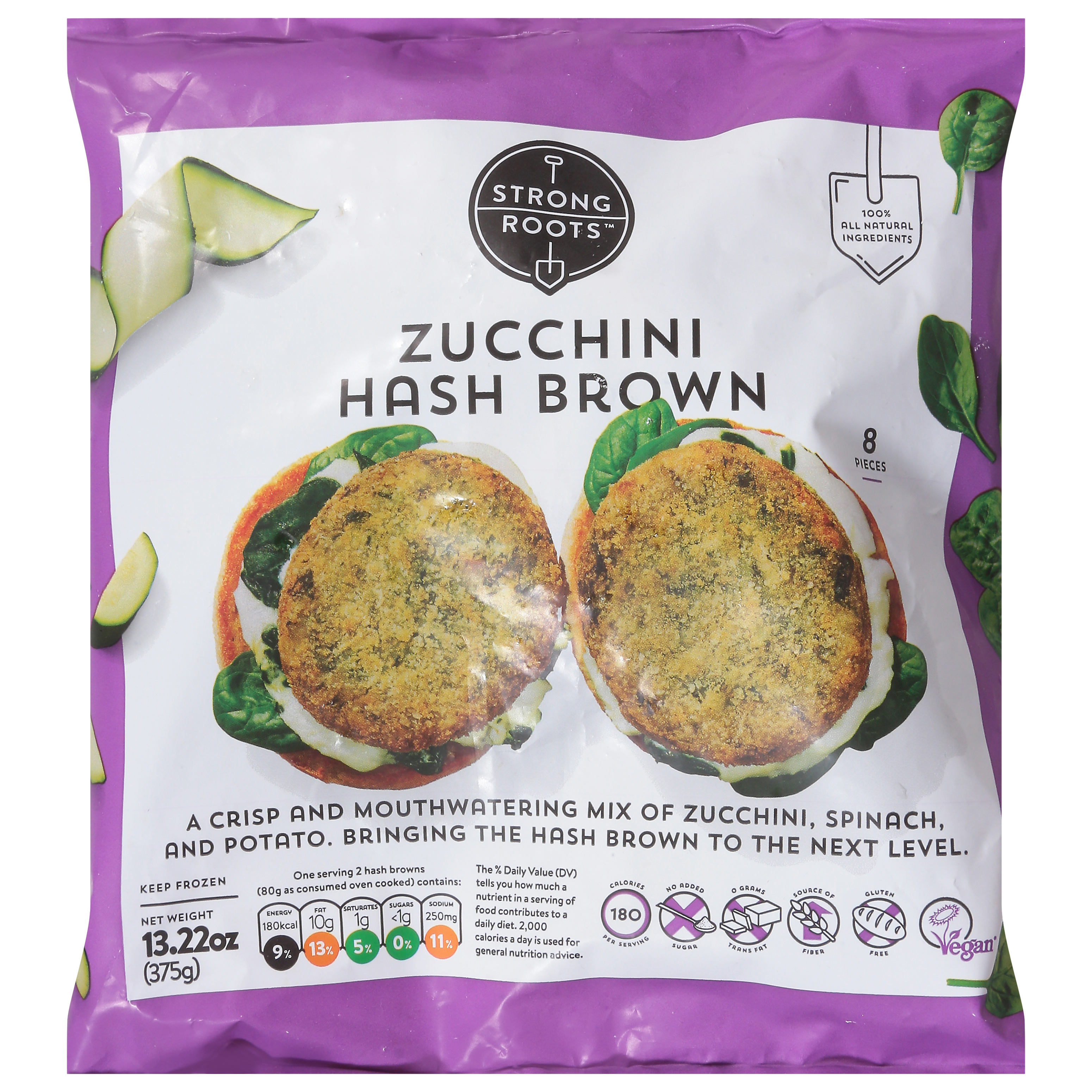 Strong Roots Zucchini Hash Brown 13.22 Oz