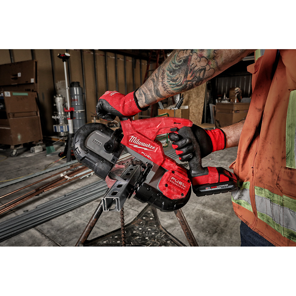 White Cap | Milwaukee M18 Fuel Black/Red Reinforced Nylon 3-1/4