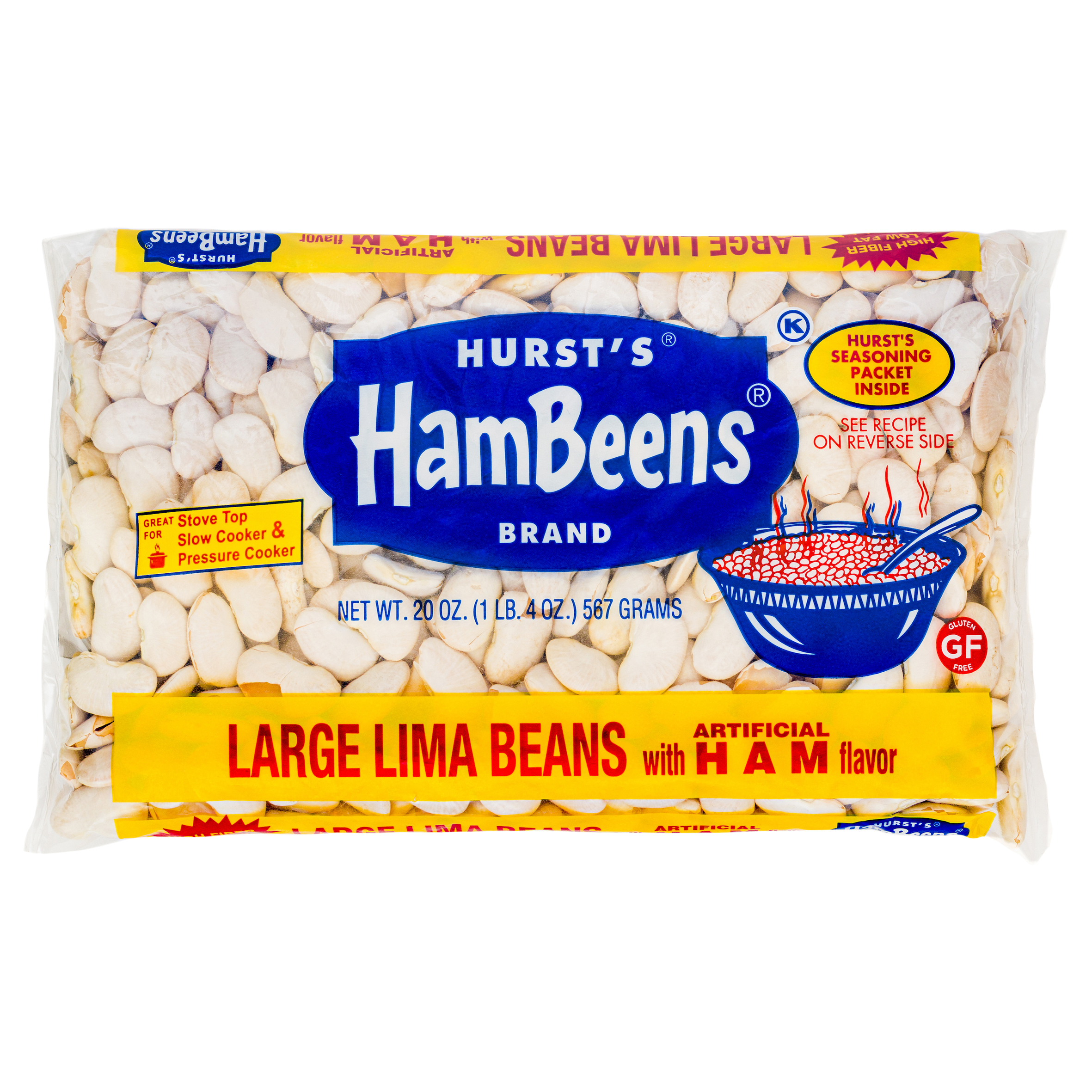 Lima Beans, Large, with Artificial Ham Flavor