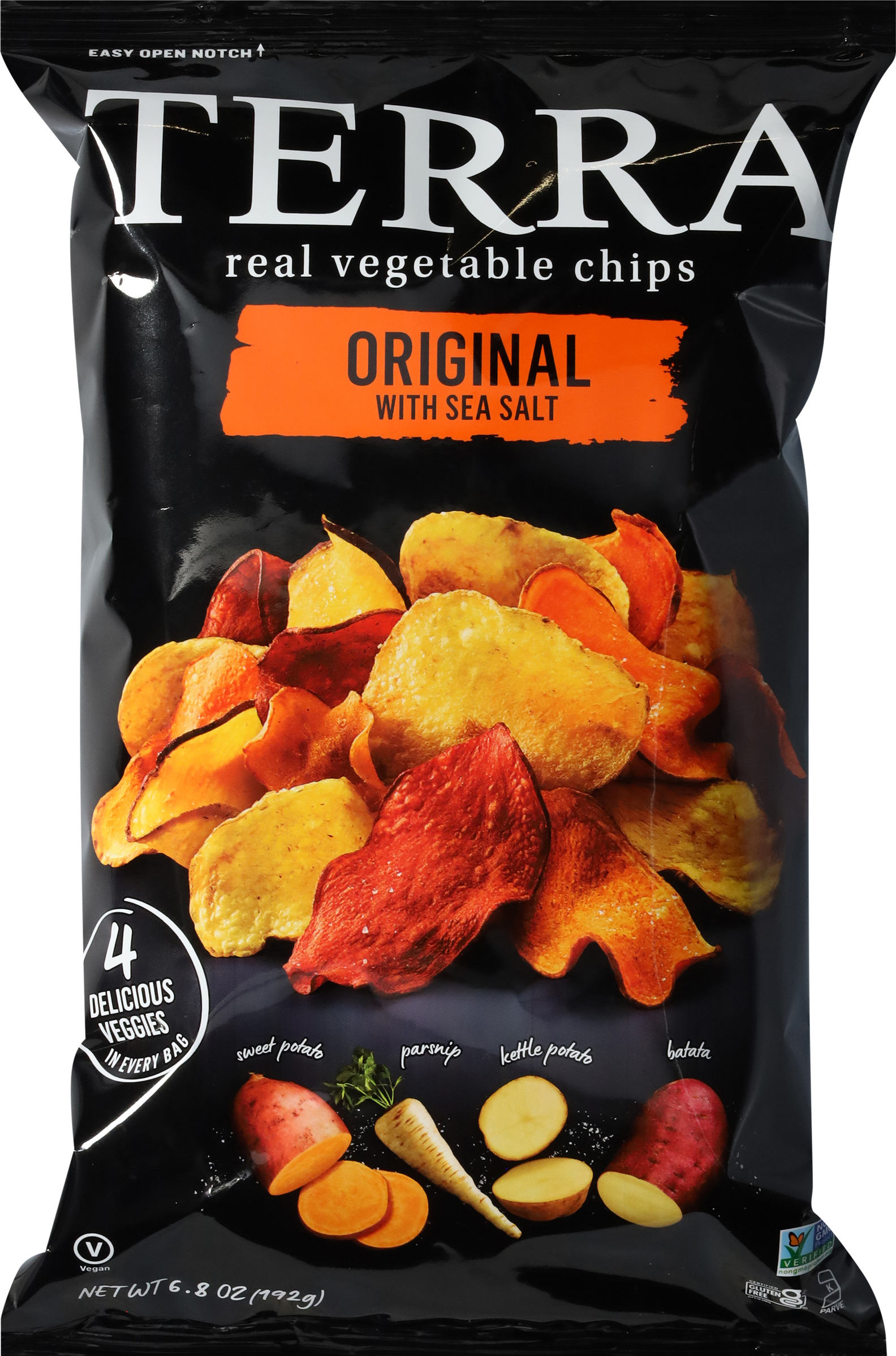 Vegetable Chips, Real, Original with Sea Salt