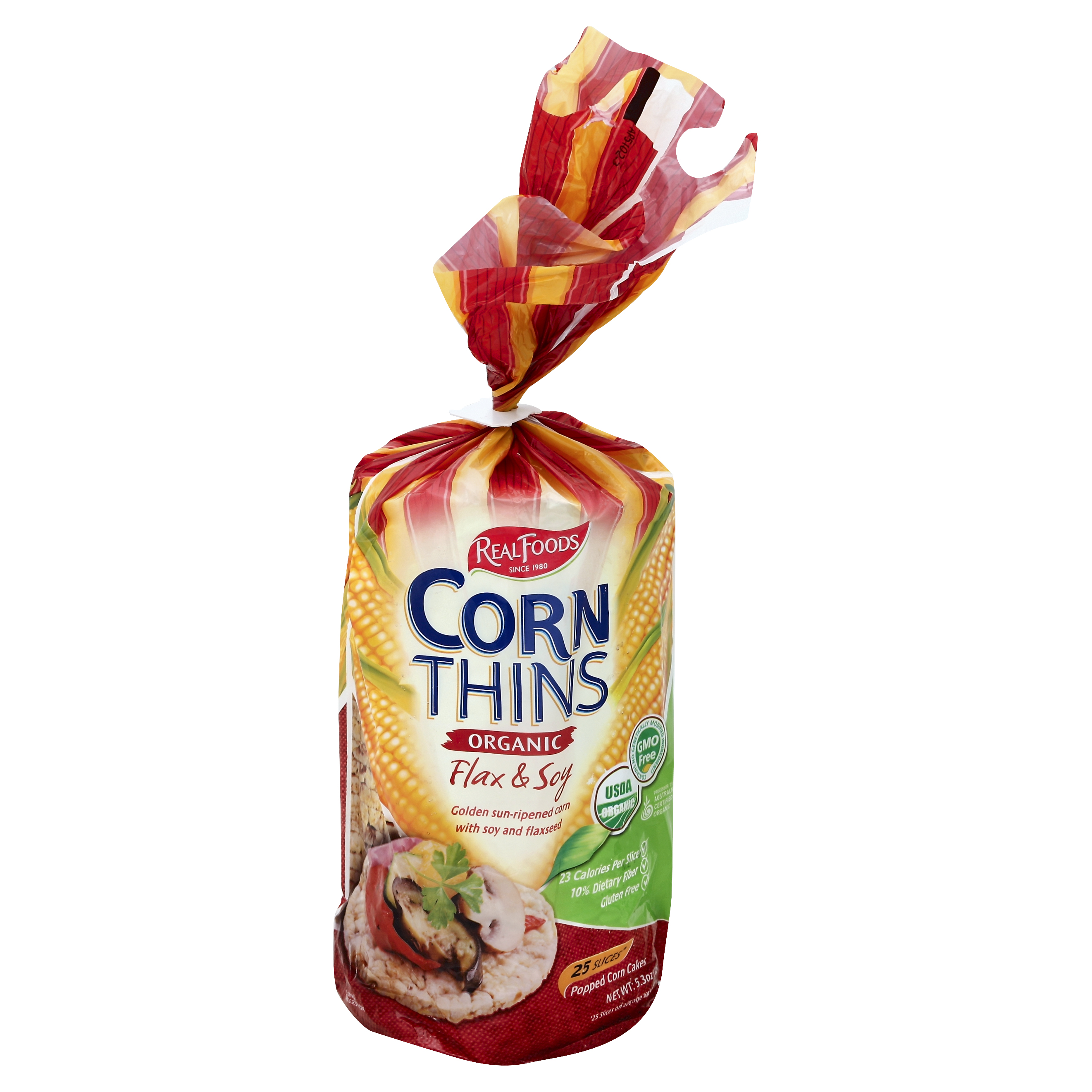 Real Foods Corn Thins 5.3 Oz
