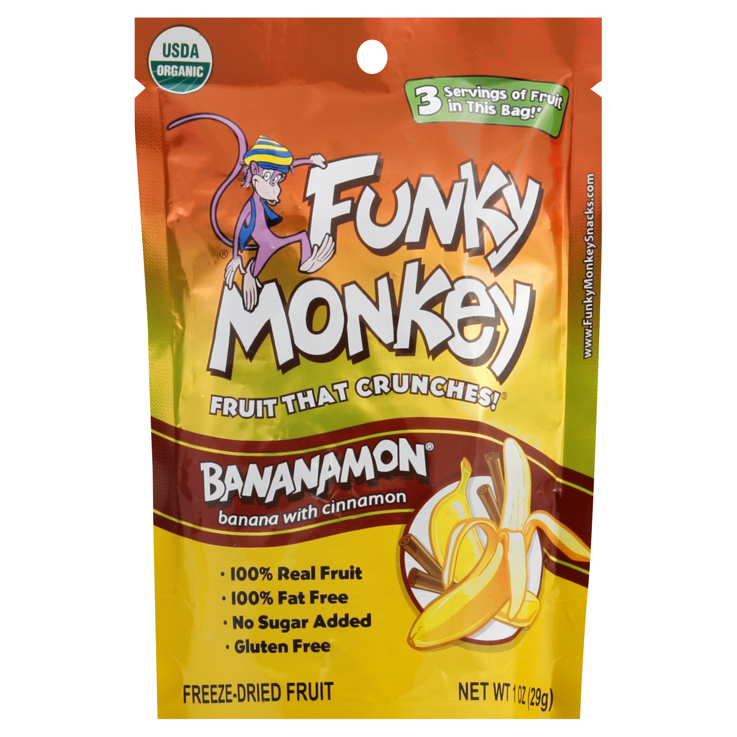 Funky Monkey Freeze-dried Fruit 1 Oz