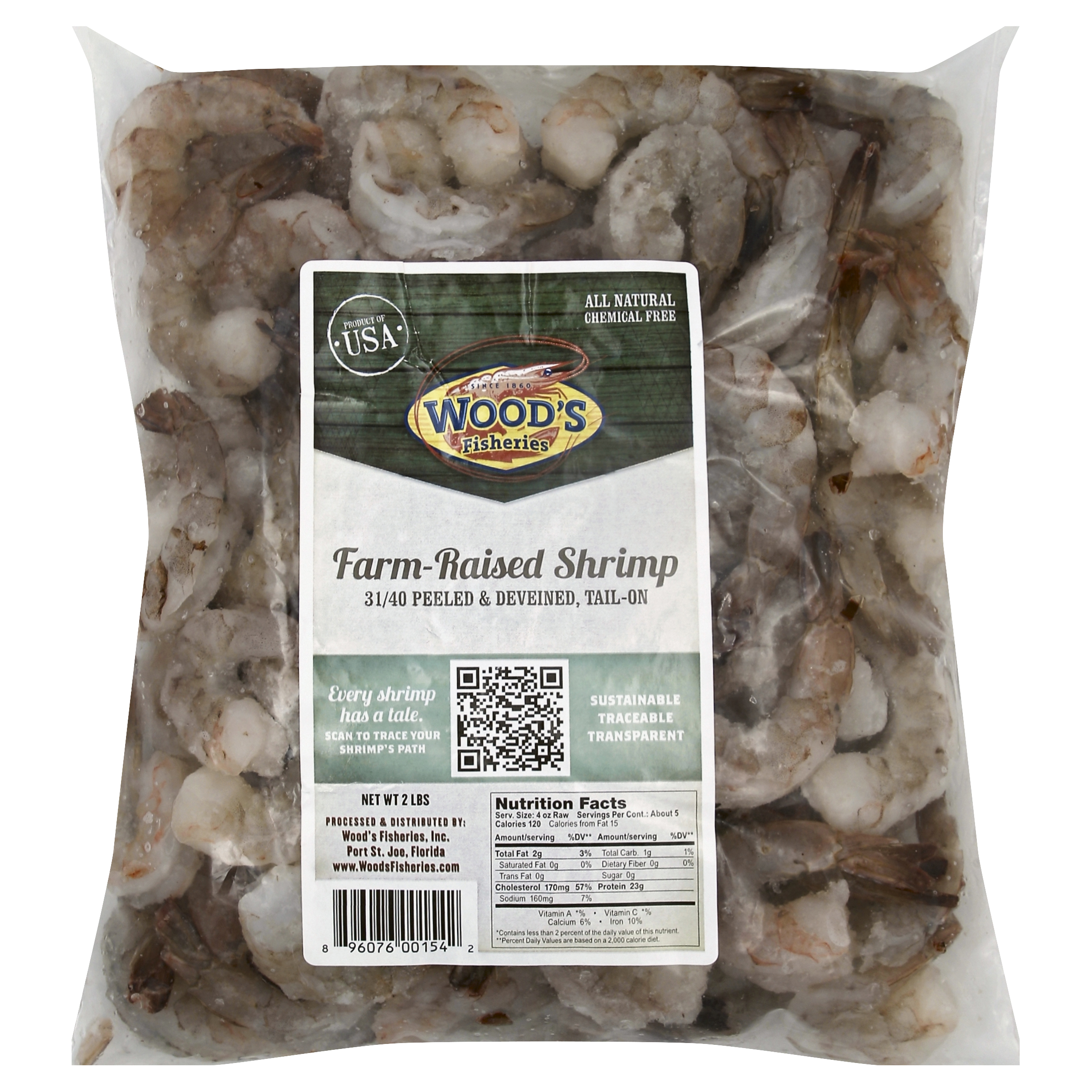 Woods Fisheries Shrimp 2 Lb