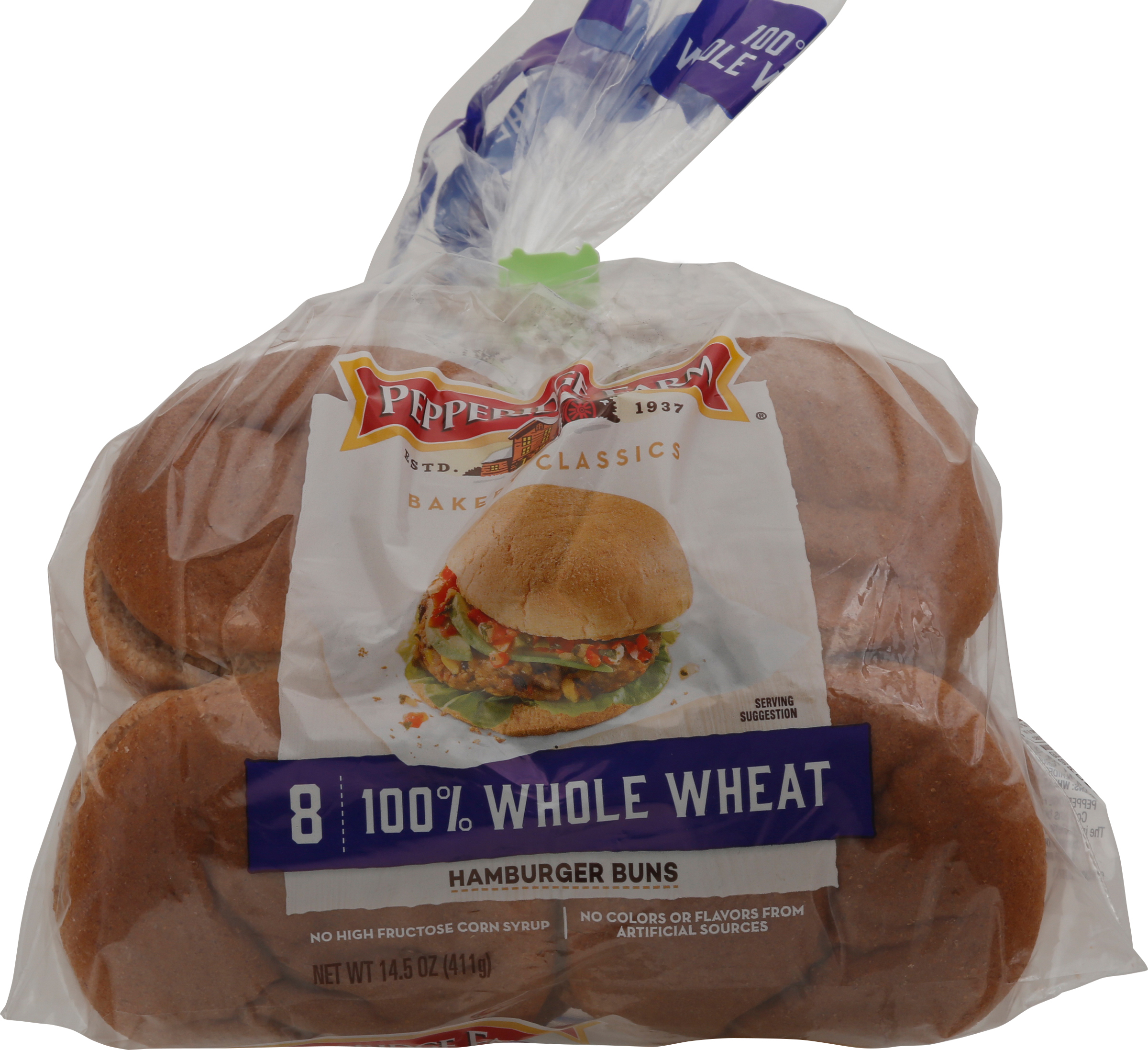 Hamburger Buns, 100% Whole Wheat