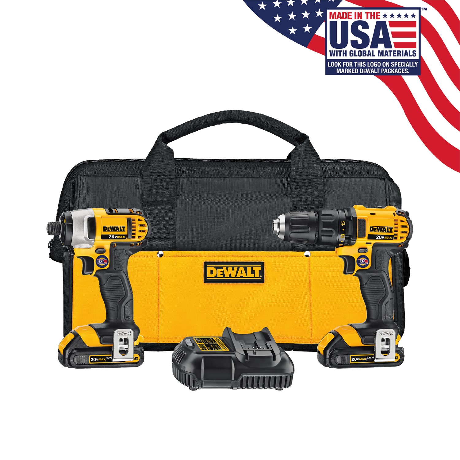 20V MAX* 1/2 in. Cordless Drill/Driver and 1/4 in. Impact Driver