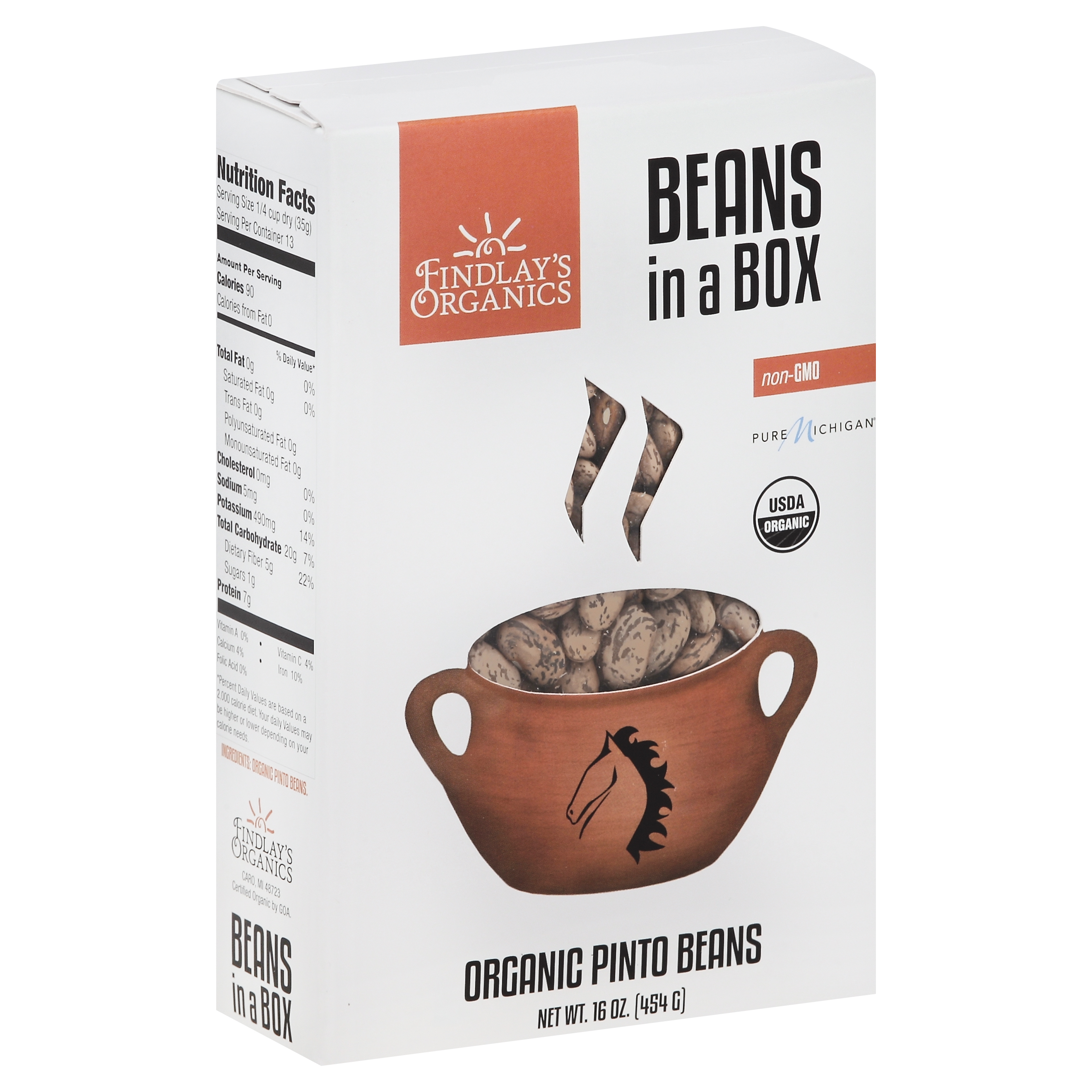 Findlays Organics Pinto Beans 16 Oz