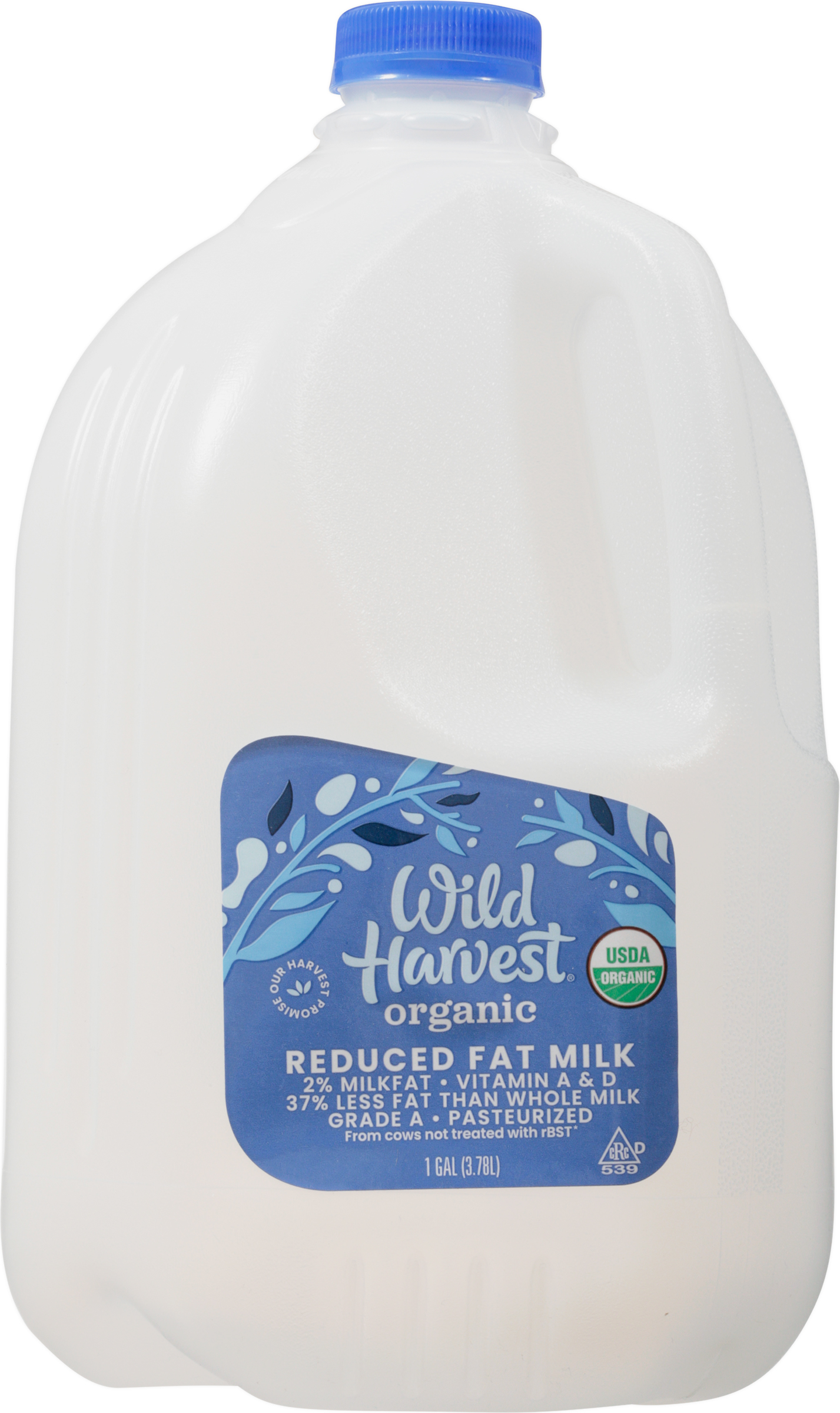 Milk, Organic, Reduced Fat