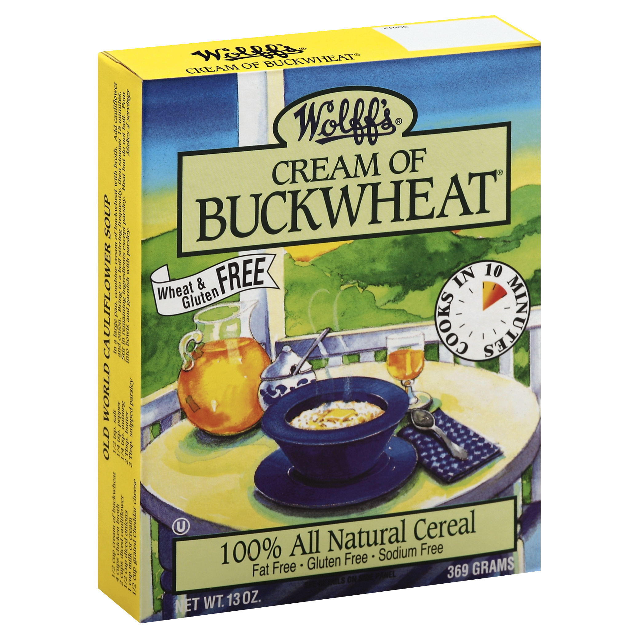 Wolff's Cream Of Buckwheat 13 Oz