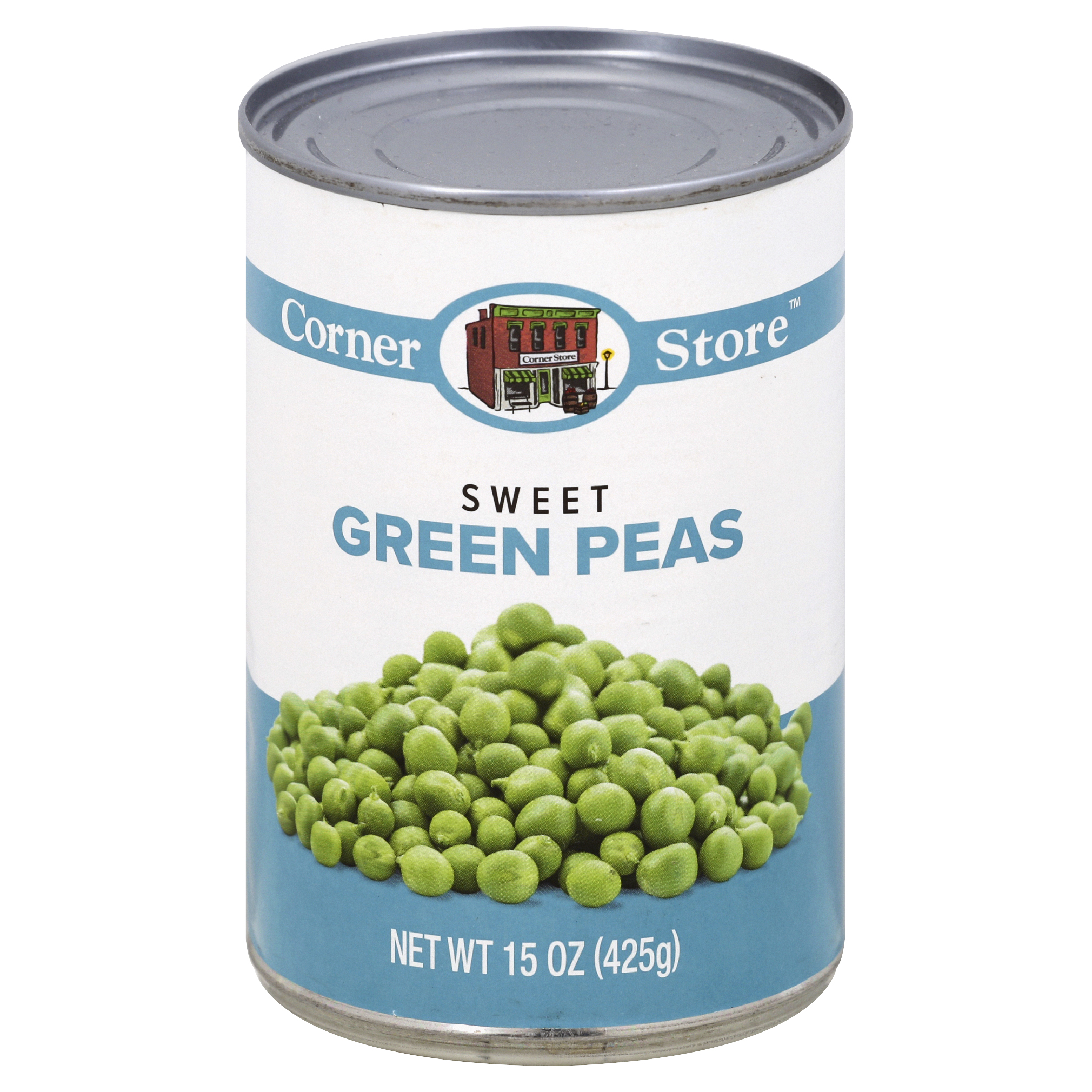 Corner Store Green Peas 15 Oz image