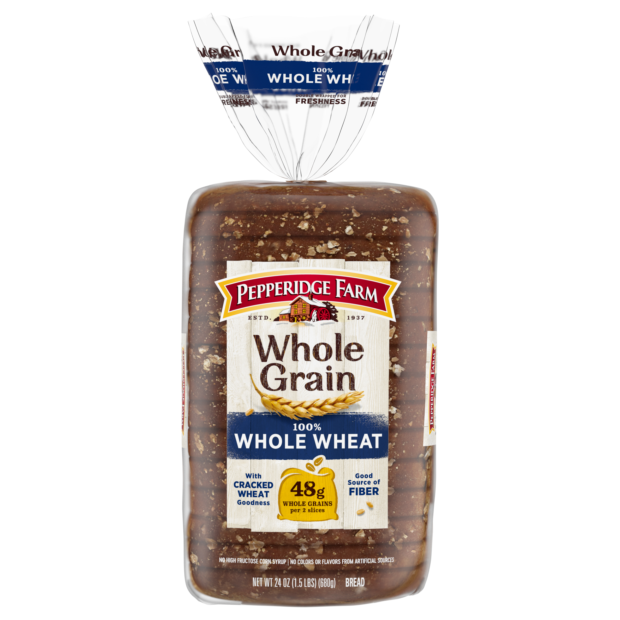 Bread, 100% Whole Wheat, Whole Grain