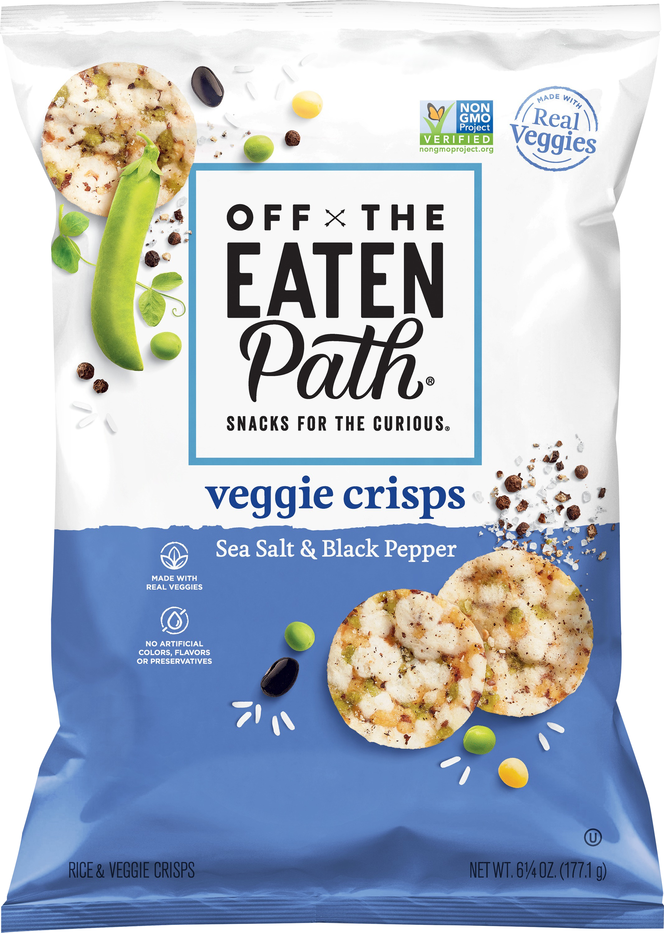 Rice & Veggie Crisps, Sea Salt & Black Pepper