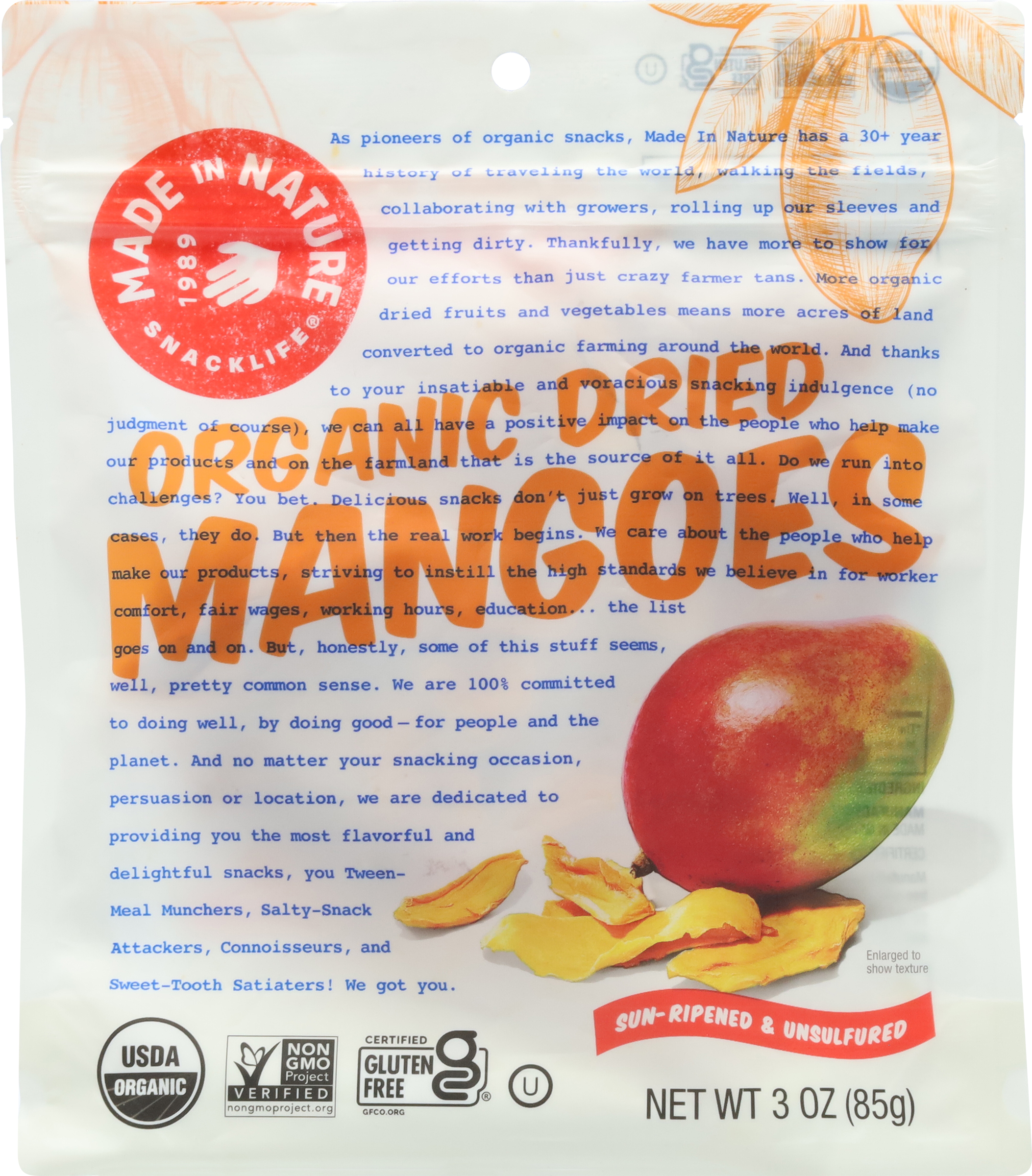 Mangoes, Organic, Dried
