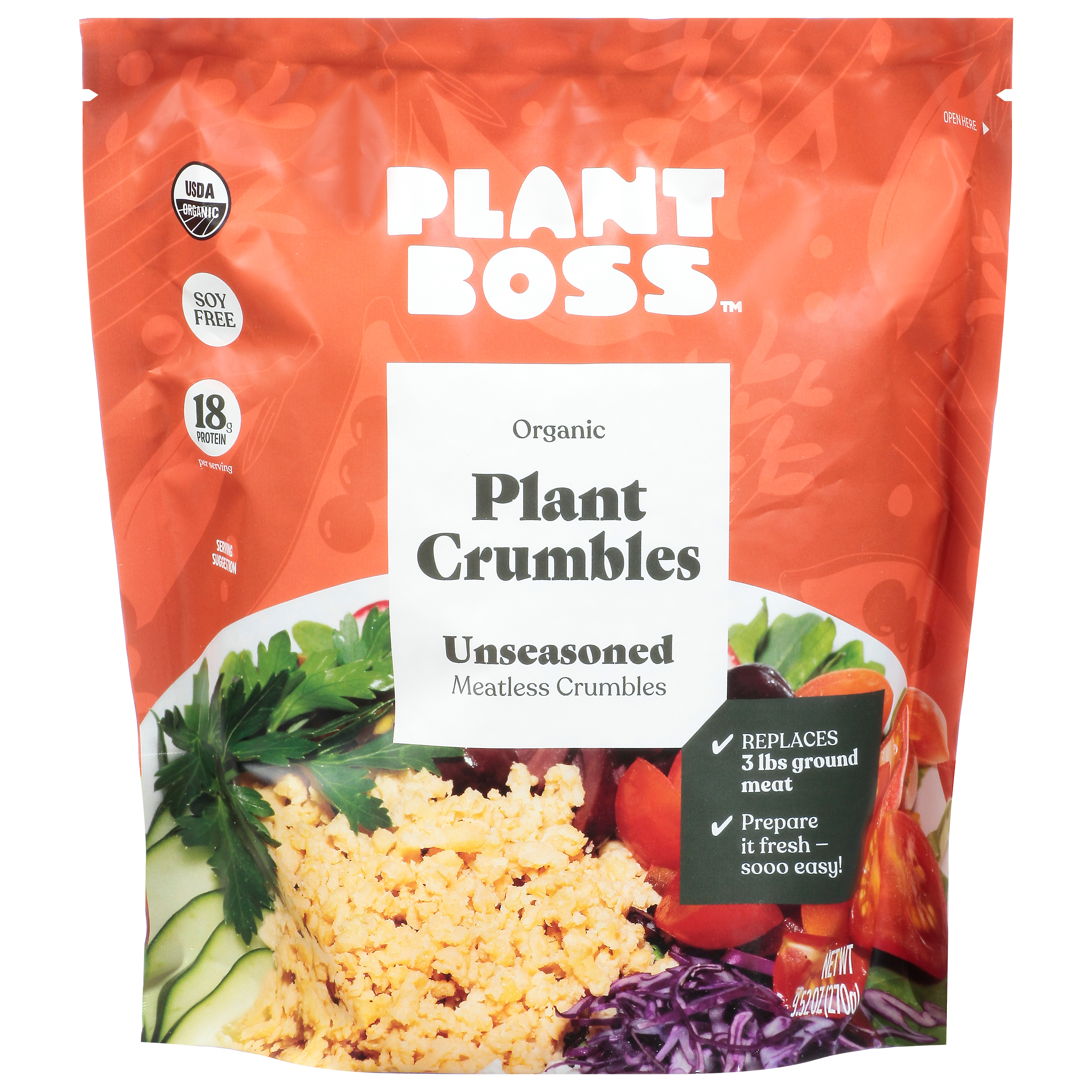 Plant Boss Organic Unseasoned Plant Crumbles 9.52 Oz