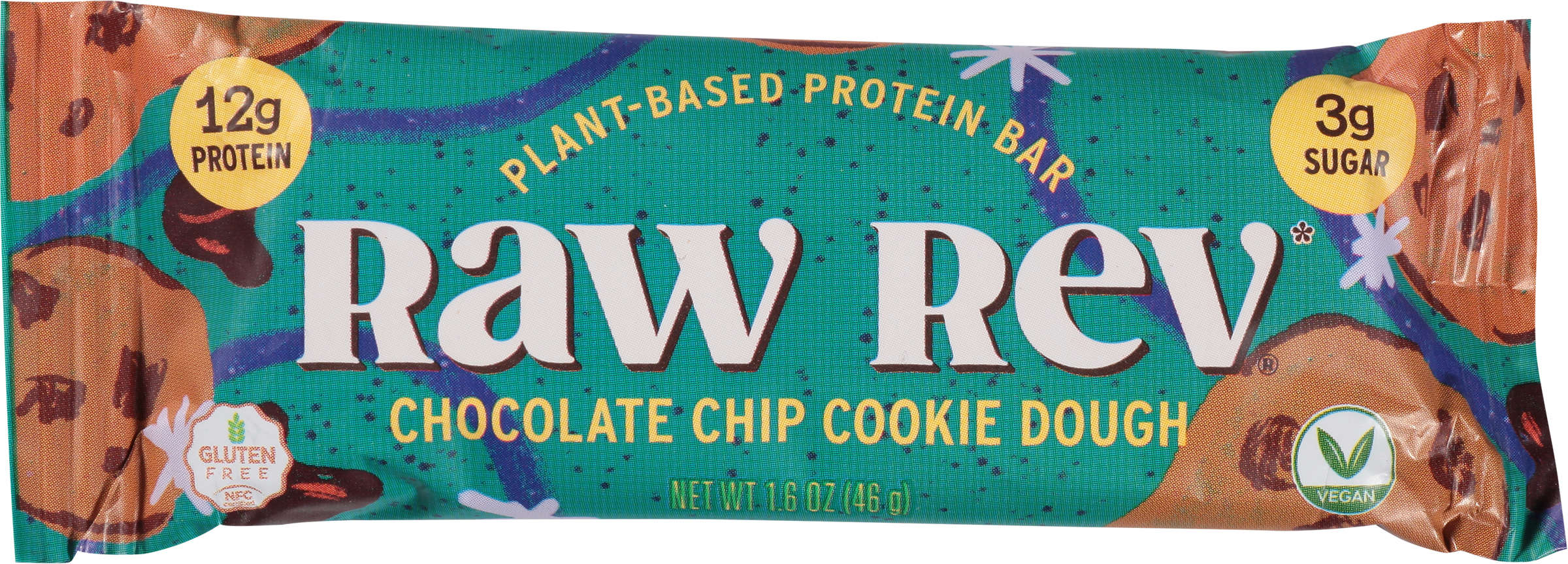 Protein Bar, Plant-Based, Chocolate Chip Cookie Dough