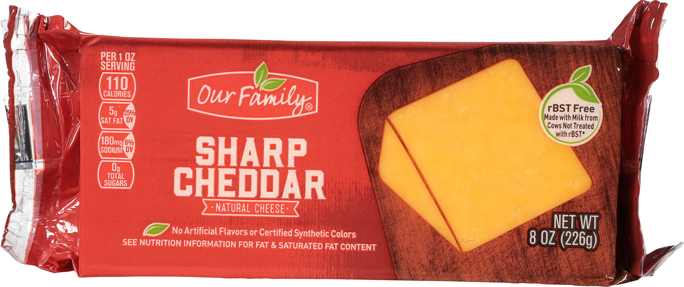 Cheese, Natural, Sharp Cheddar