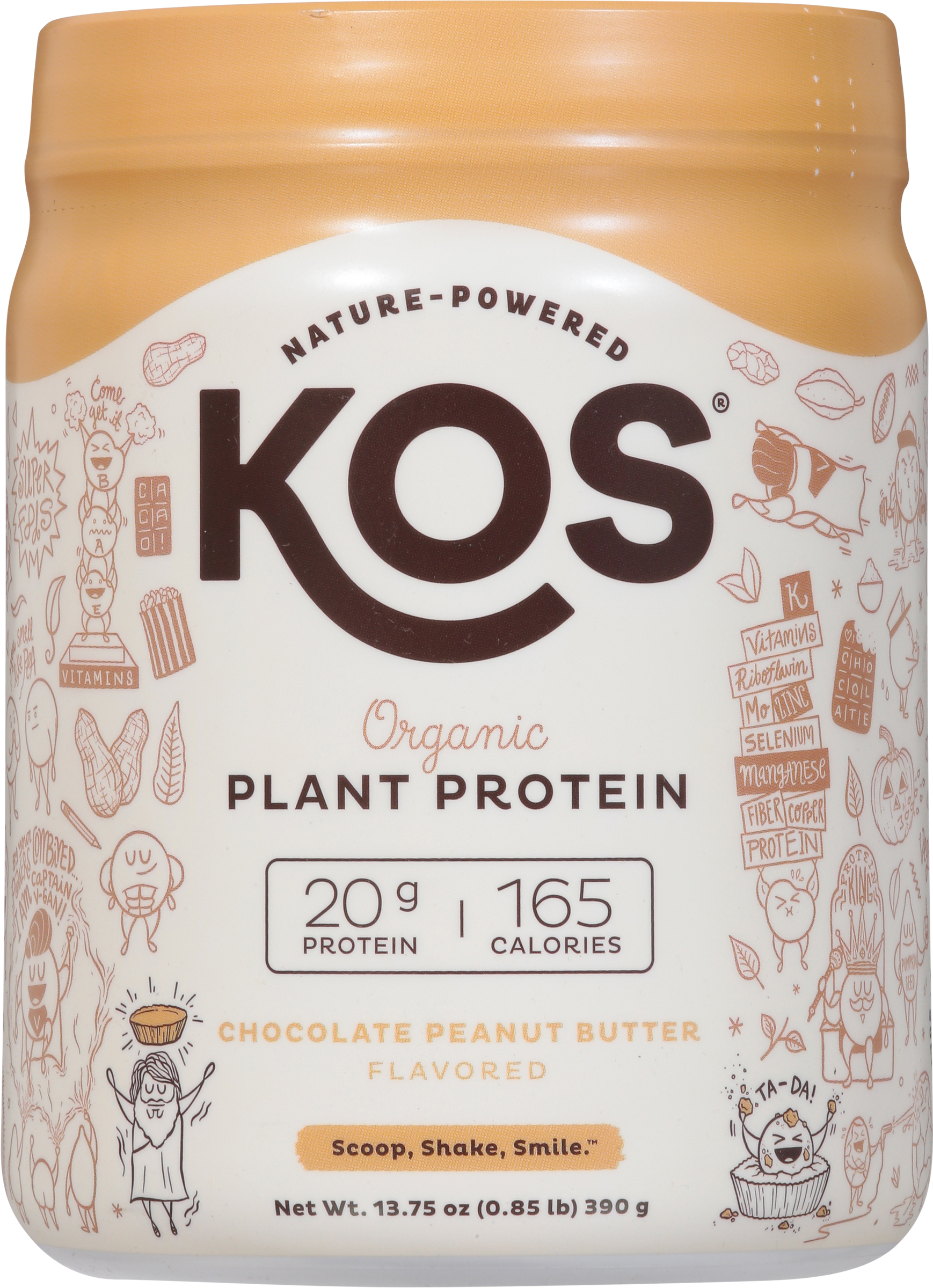 Plant Protein, Organic, Chocolate Peanut Butter Flavored