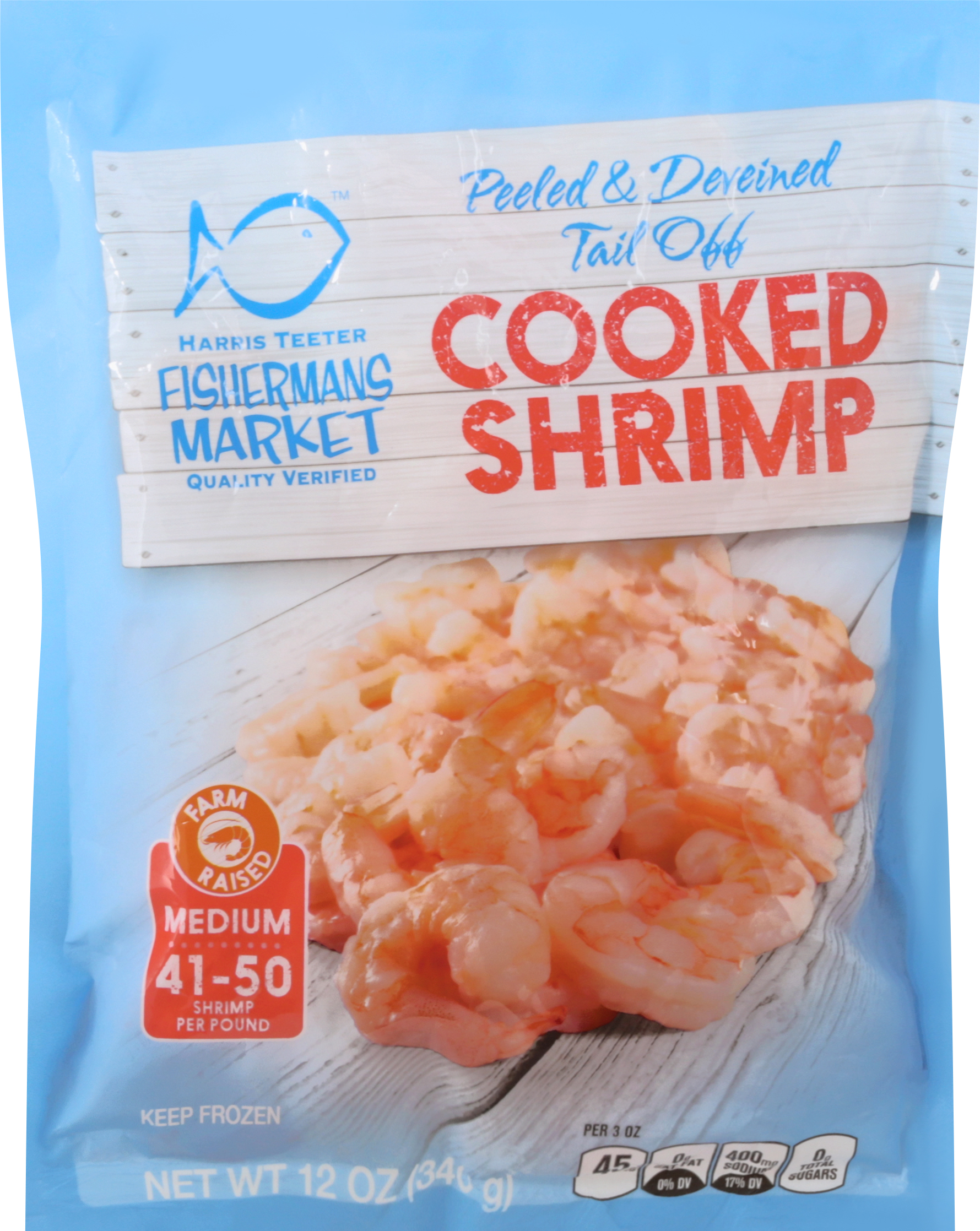 Cooked Shrimp, Peeled & Deveined Tail Off, Medium