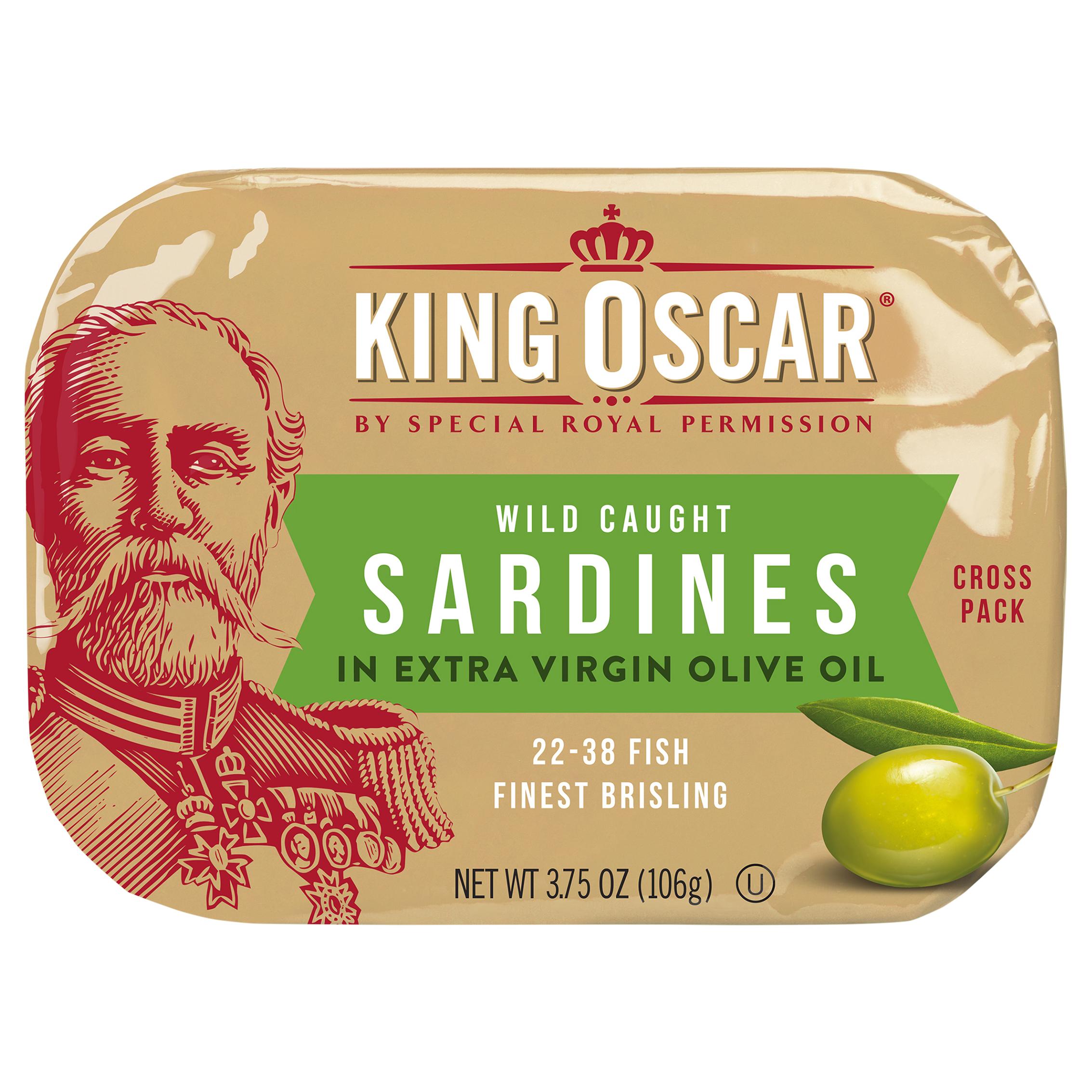 Sardines 2-Layer in Extra Virgin Olive Oil Cross Pack