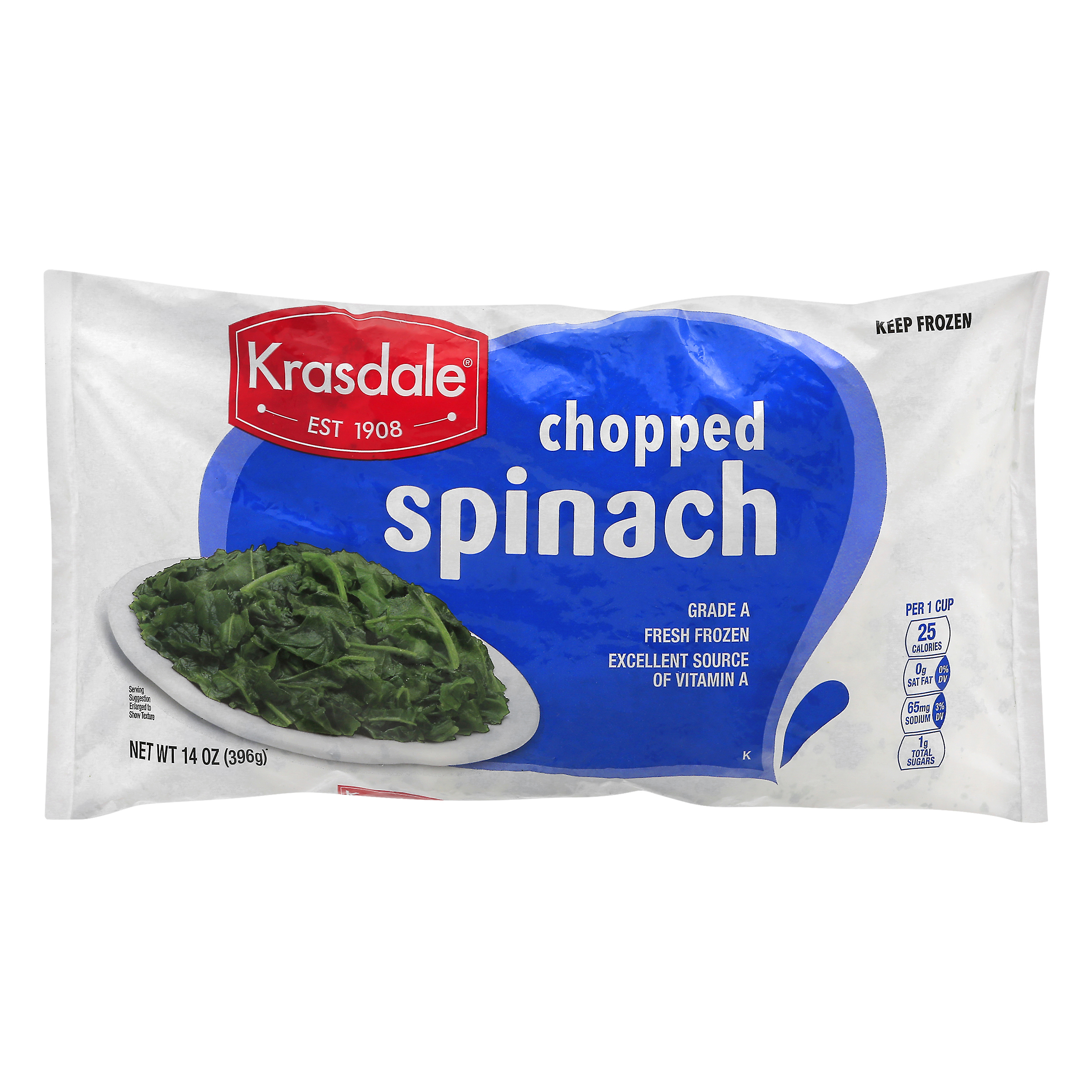 Krasdale Chopped Spinach 14 Oz