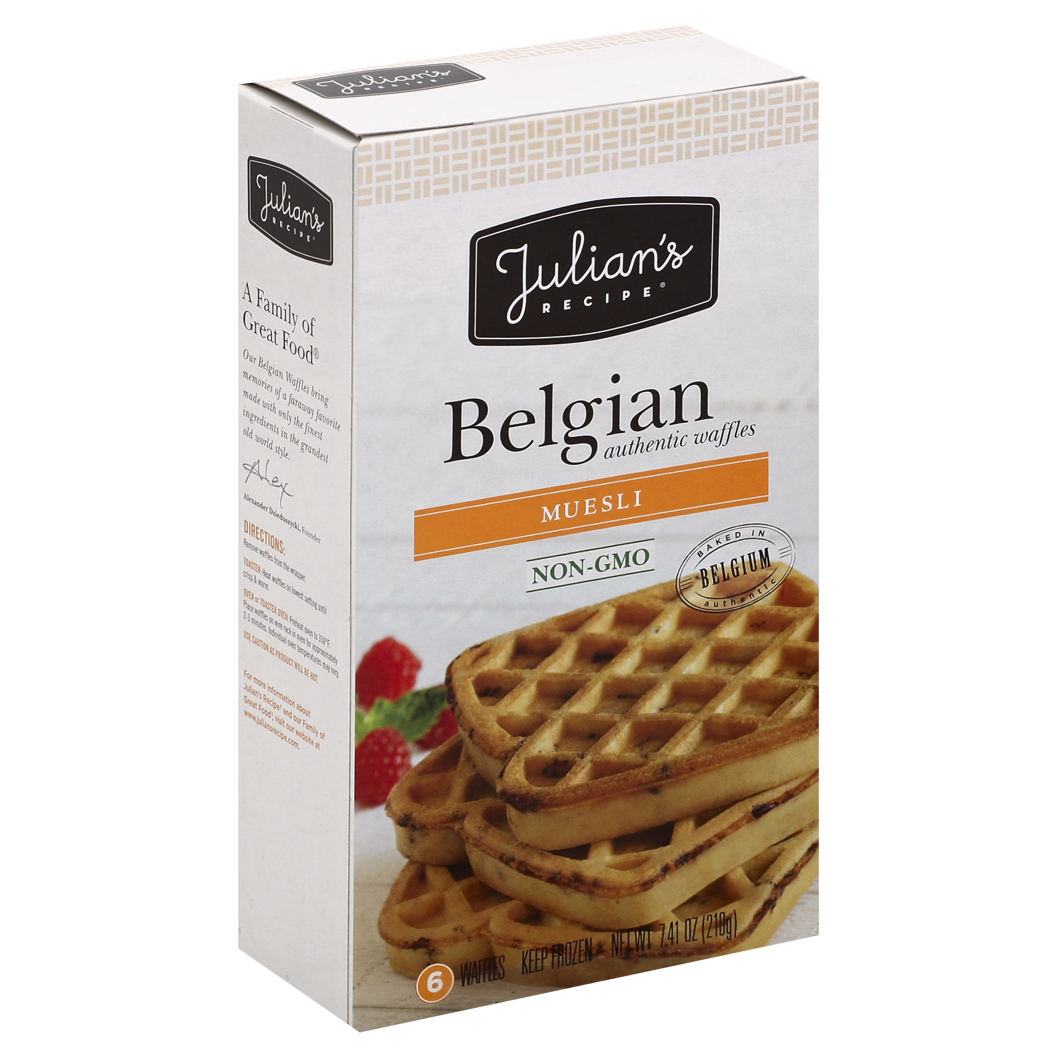 Julian's Recipe Waffles 6 Ea