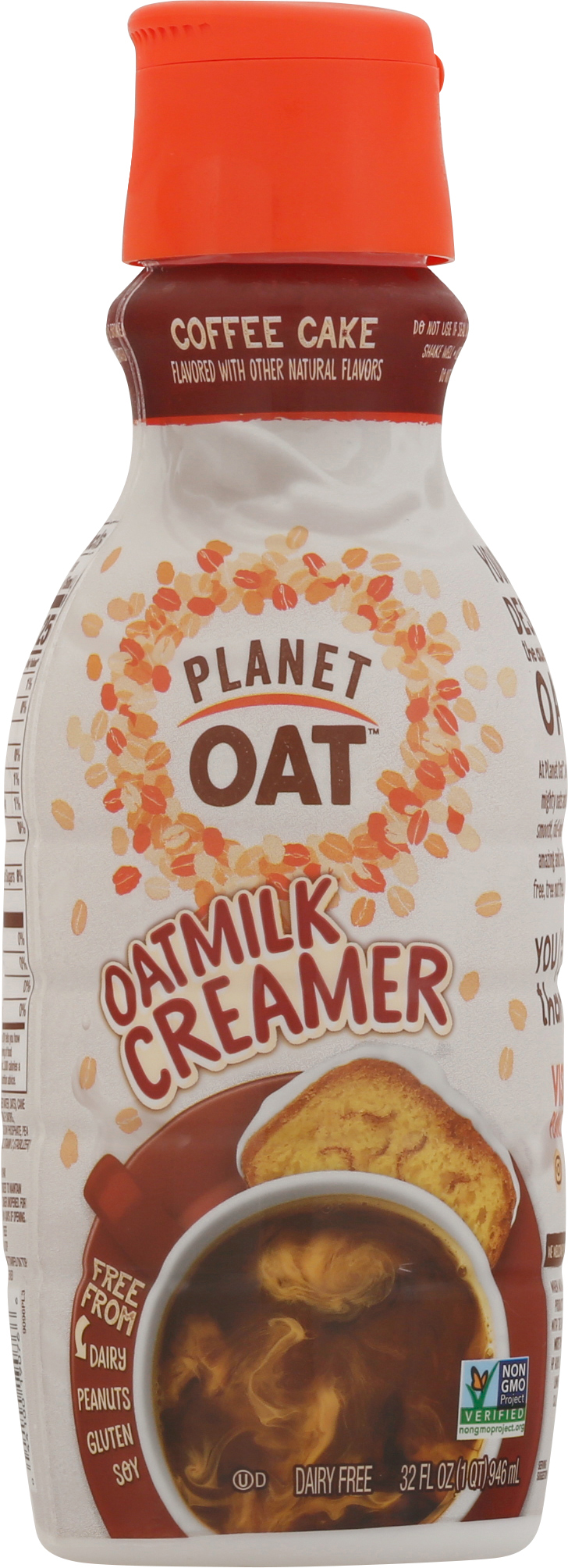 Oatmilk Creamer, Dairy Free, Coffee Cake