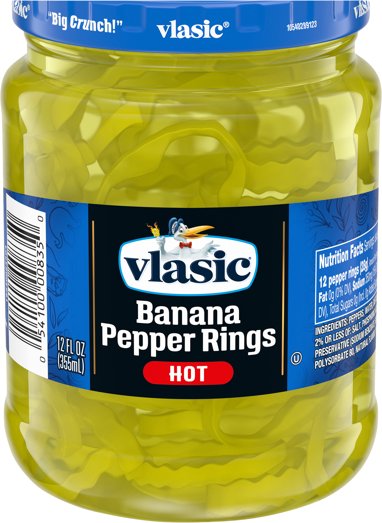 Banana Pepper Rings, Hot