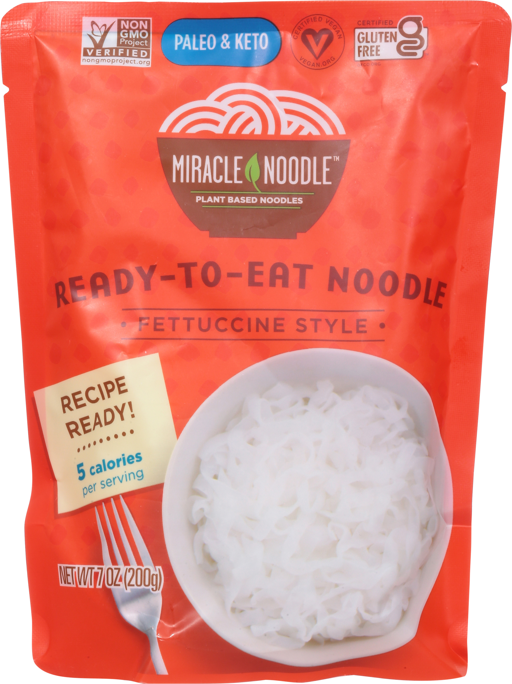 Noodle, Ready-To-Eat, Fettuccine Style