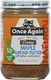 Almond Butter, Maple Sweetened, Creamy