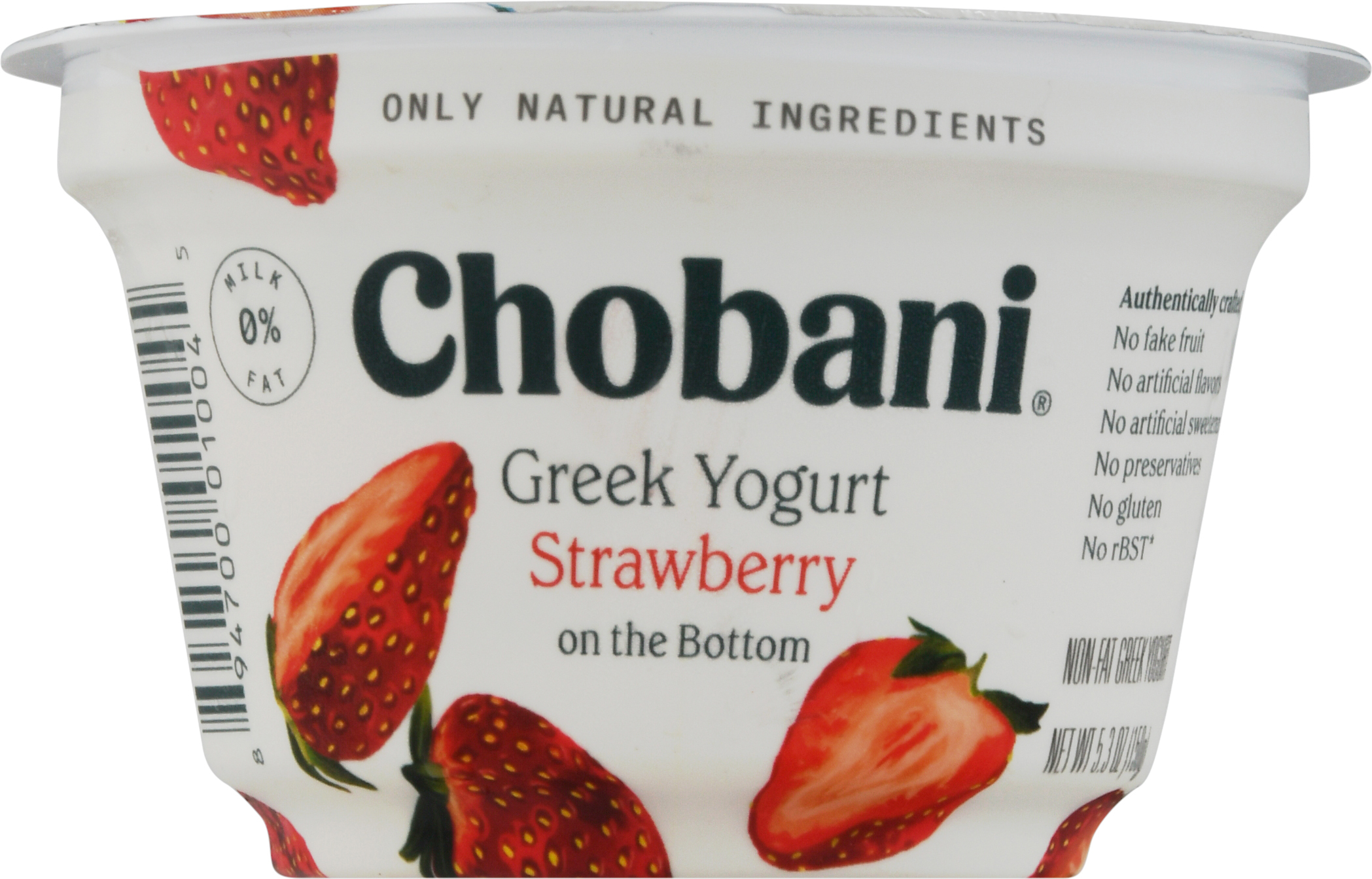 Calories in Yogurt, Greek, Nonfat, Plain from Chobani