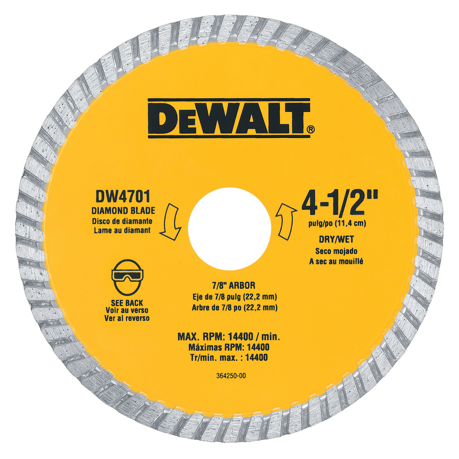 DeWalt Grinding Wheel Diamond Cup 4-1/2 in